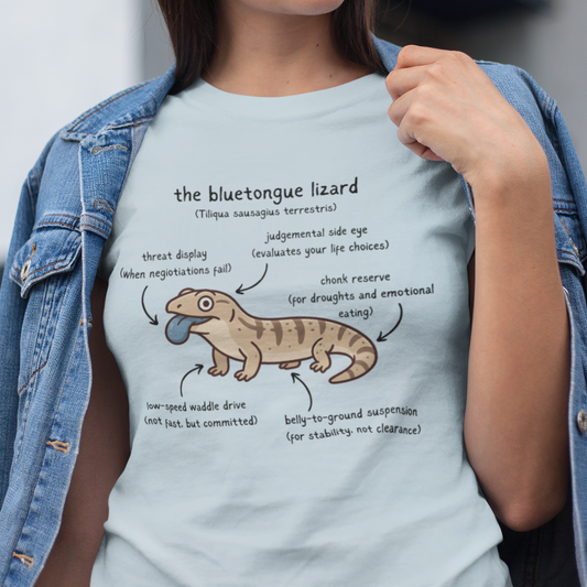 Anatomy of a Blue Tongue Lizard Shirt, Comfort Colors Reptile Tee, Funny Bluetongue Skink T Shirt, Australian Lizard Gift, Herpetology Shirt