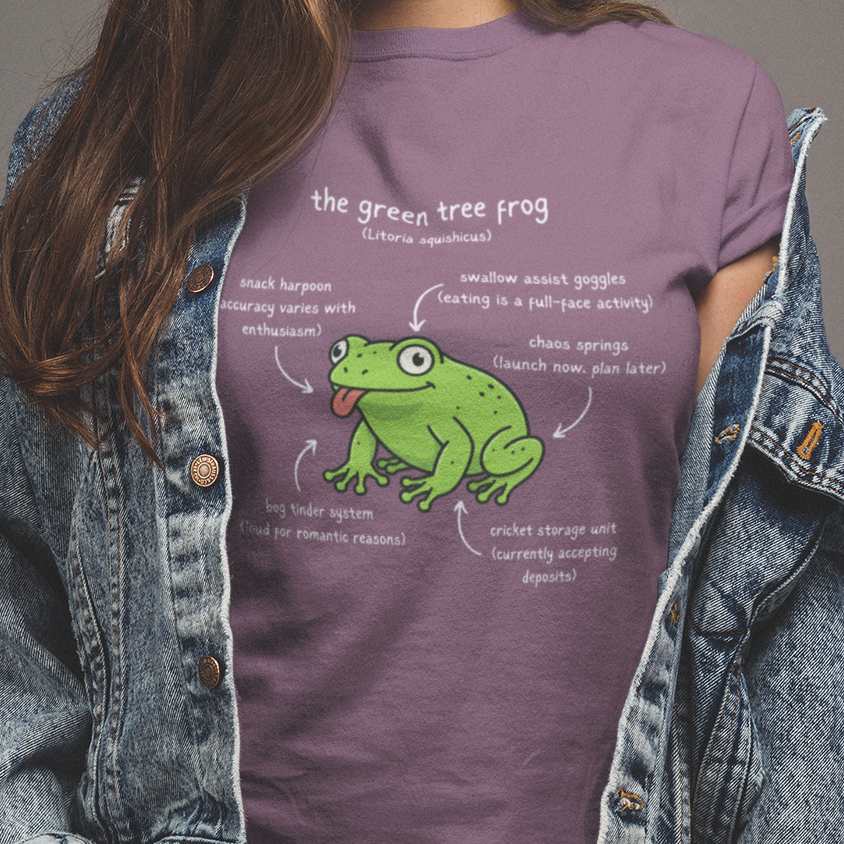 Anatomy of a Green Tree Frog Shirt, Comfort Colors Frog Tee, Funny Amphibian T Shirt, Frog Lover Gift, Biology Teacher Shirt