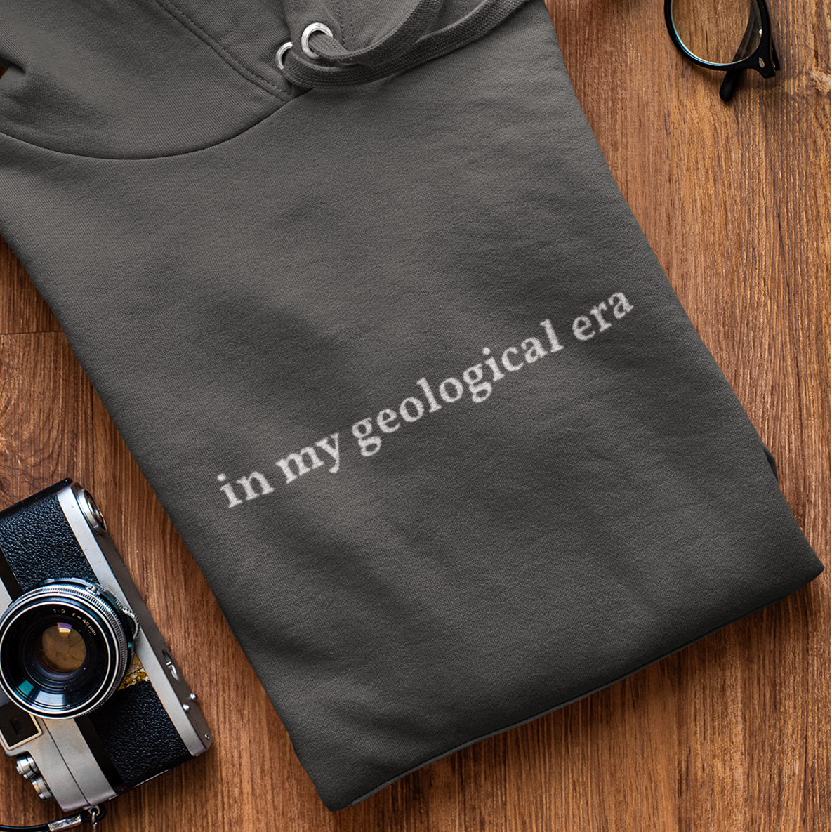 In My Geological Era Embroidered Hoodie, Geology Hoodie, Geologist Gift, Rock Lover Hoodie, Paleontology Gift, Earth Science Hoodie