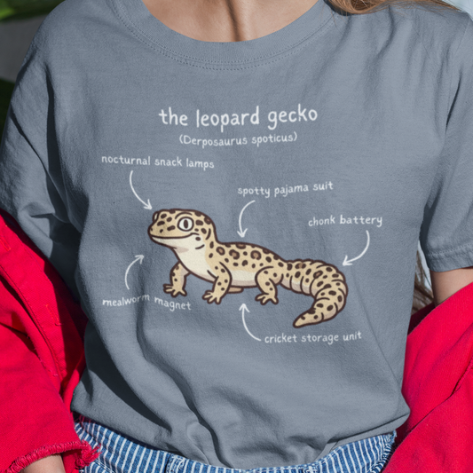 Anatomy of a Leopard Gecko Shirt, Comfort Colors Gecko Tee, Funny Reptile T Shirt, Leopard Gecko Gift, Herpetology Shirt, Lizard Lover Tee