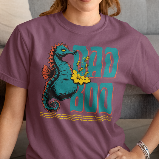 Seahorse Dad Bod Shirt, Comfort Colors Seahorse Tee, Funny Marine Biology T Shirt, Ocean Lover Gift, Seahorse Dad Gift, Sea Life Shirt