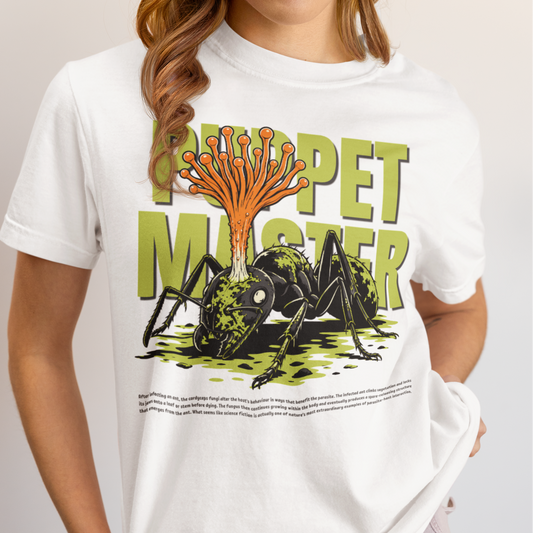 Cordyceps Ant Shirt, Puppet Master Comfort Colors Tee, Zombie Ant Fungus T Shirt, Biology Science Shirt, Entomology Gift, Weird Nature Tee