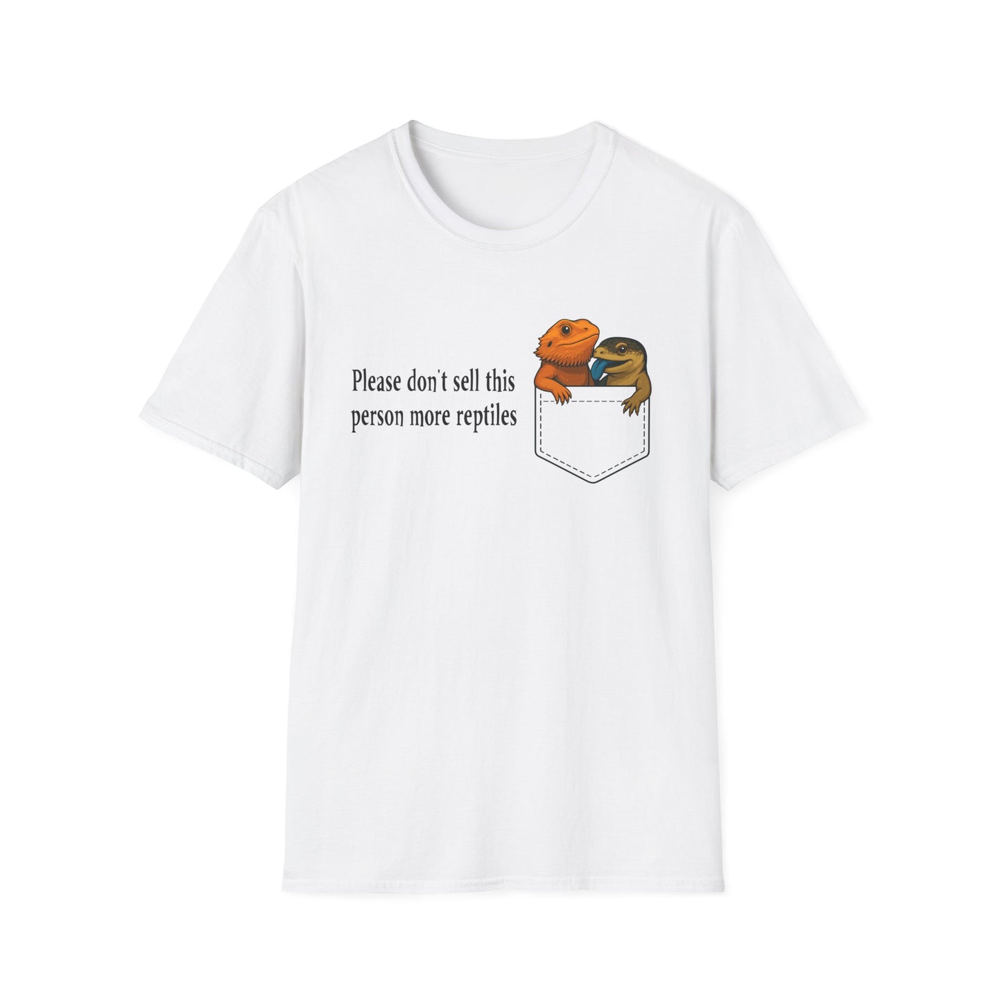 Reptile Addiction T-Shirt – “Do Not Sell This Person More Reptiles” Funny Herpetology Tee