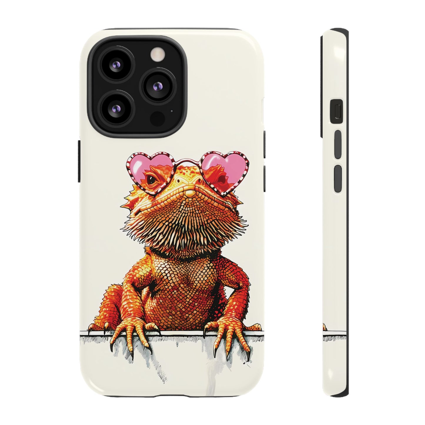 Valentines Day iPhone Case for Reptile Keepers | Bearded Dragon Lover Gift | Cute Herpetology Phone Case | Scaly Love Design