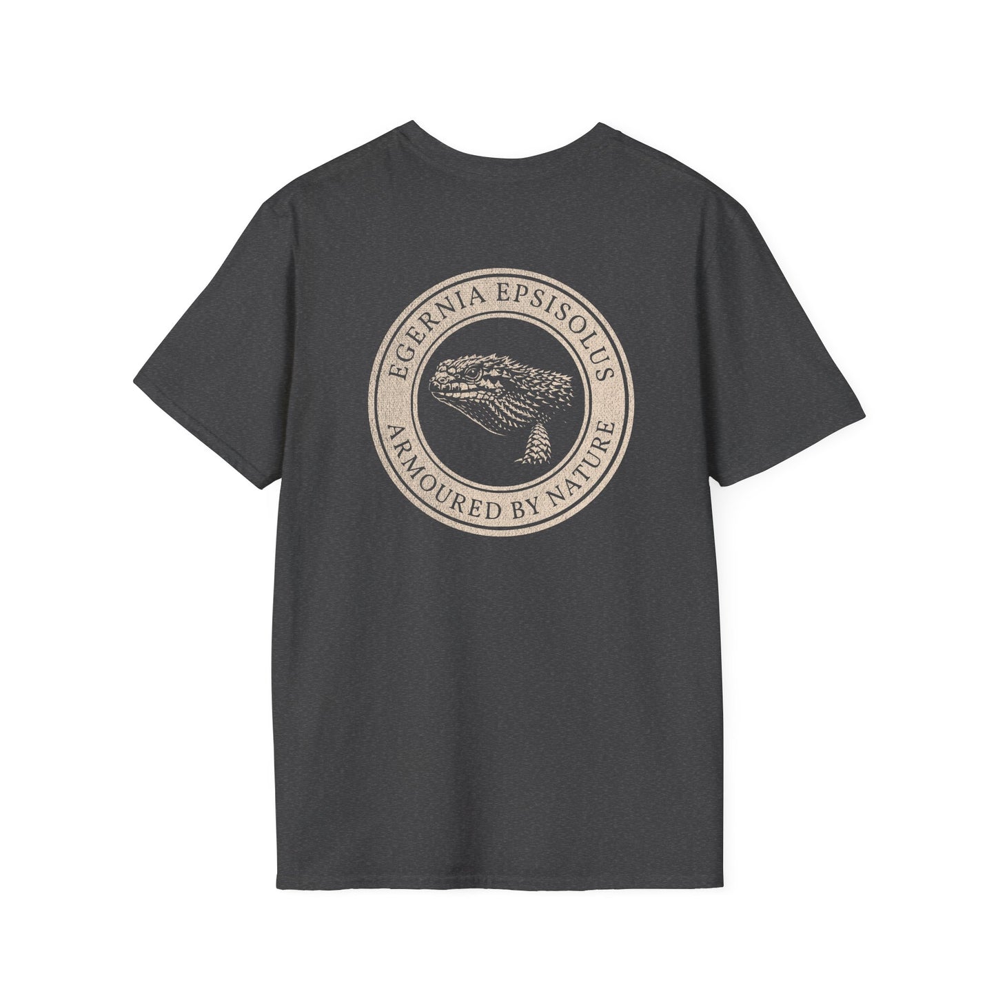 Egernia Lizard T-Shirt, Armoured By Nature Tee, Australian Reptile Shirt, Spiny Tailed Lizard Tee, Herpetology T-Shirt, Aussie Reptile Graphic Tee, Double Sided Shirt
