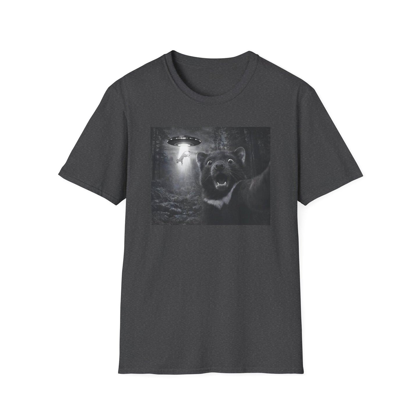 Tasmanian Devil Selfie T-Shirt, UFO Thylacine Shirt, Australian Wildlife Tee, Cryptid Lover Gift, Tassie Devil Graphic Shirt