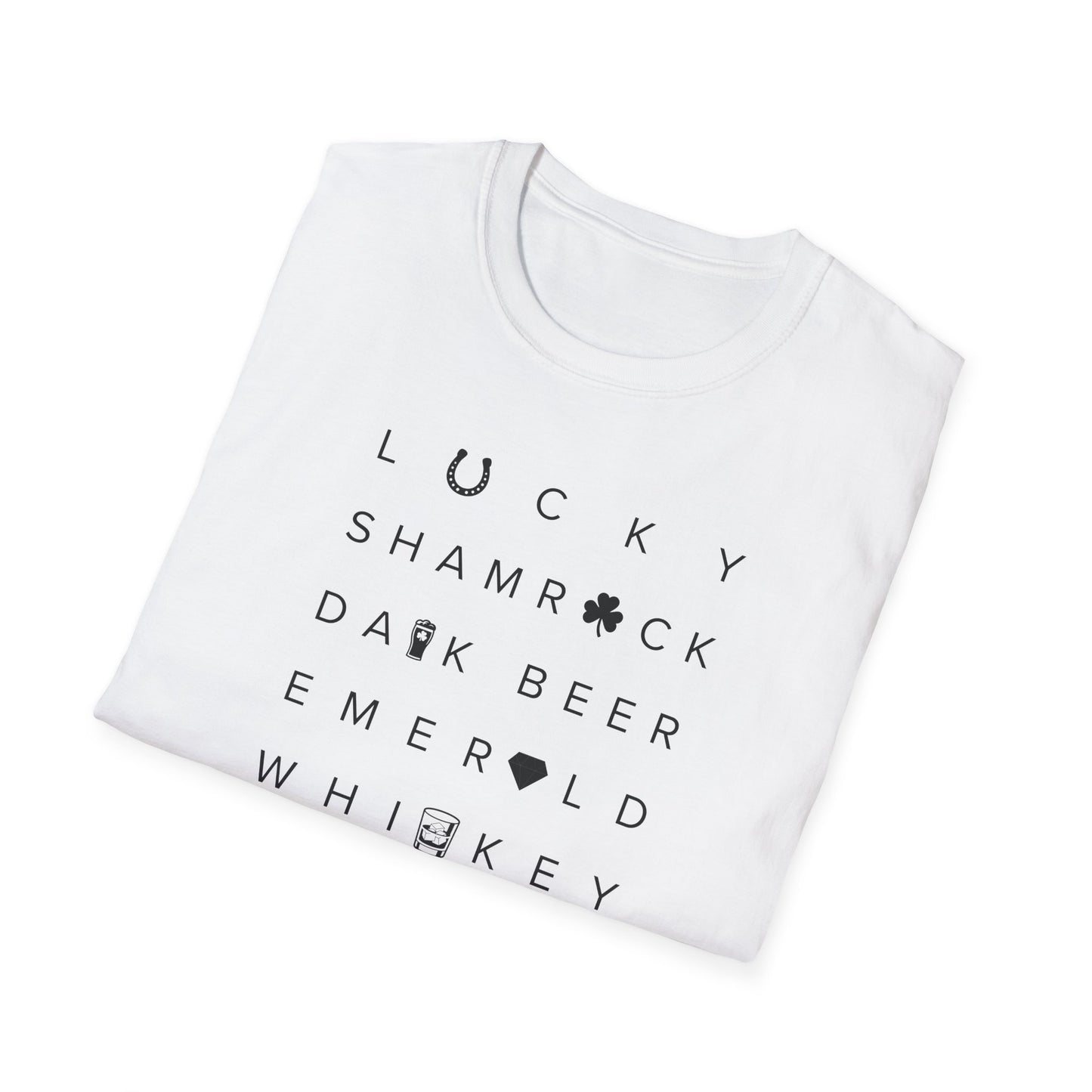 St Patrick’s Day T-Shirt, Lucky Shamrock Dark Beer Whiskey Shirt, Irish Party Tee, Green Graphic Shirt, St Paddy’s Day Shirt