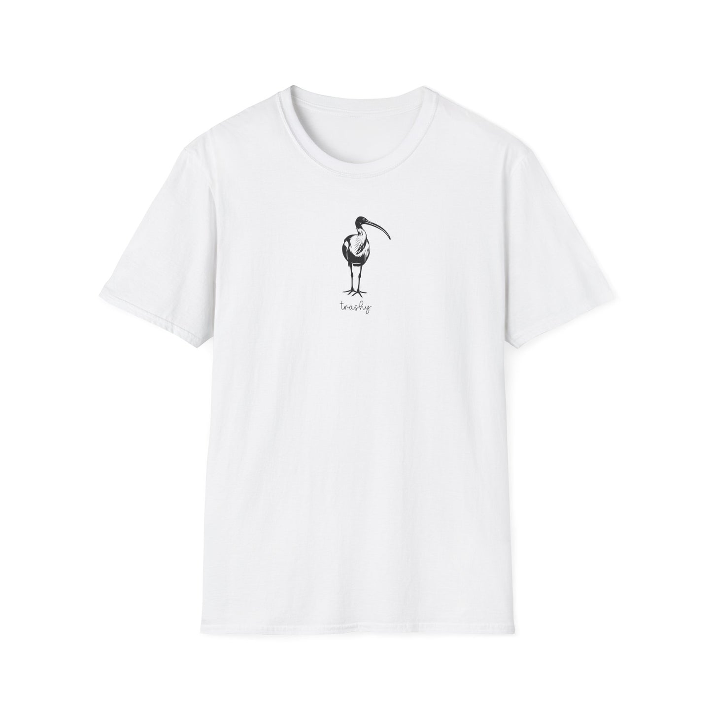 White Ibis T-Shirt Trashy Shirt, Bin Chicken Tee, Funny Australian Bird Shirt, Aussie Wildlife T-Shirt, Minimalist Ibis Gift