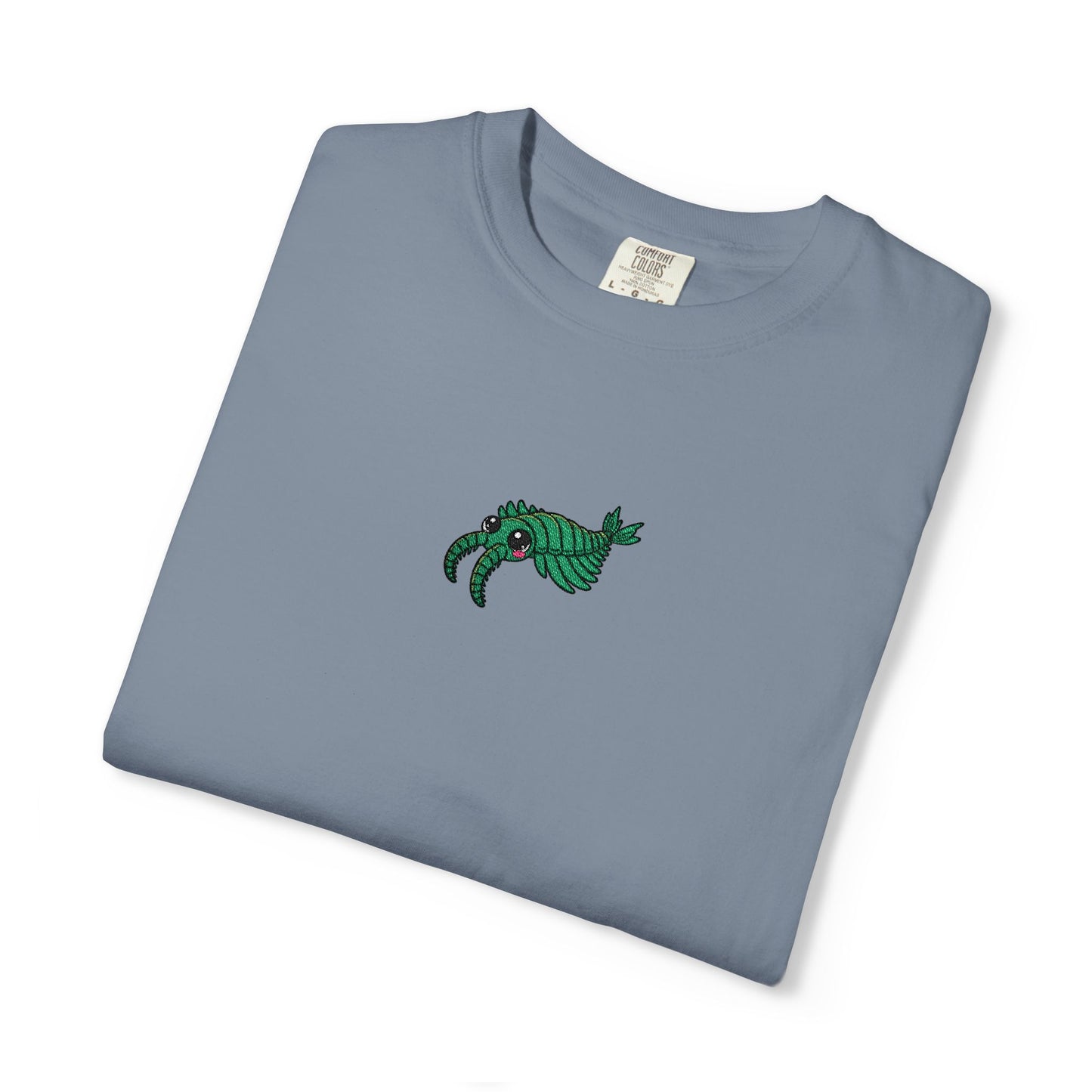 Anomalocaris Embroidered Comfort Colors T-Shirt, Cambrian Explosion Shirt, Prehistoric Ocean Creature Tee, Paleontology Gift, Fossil Shirt