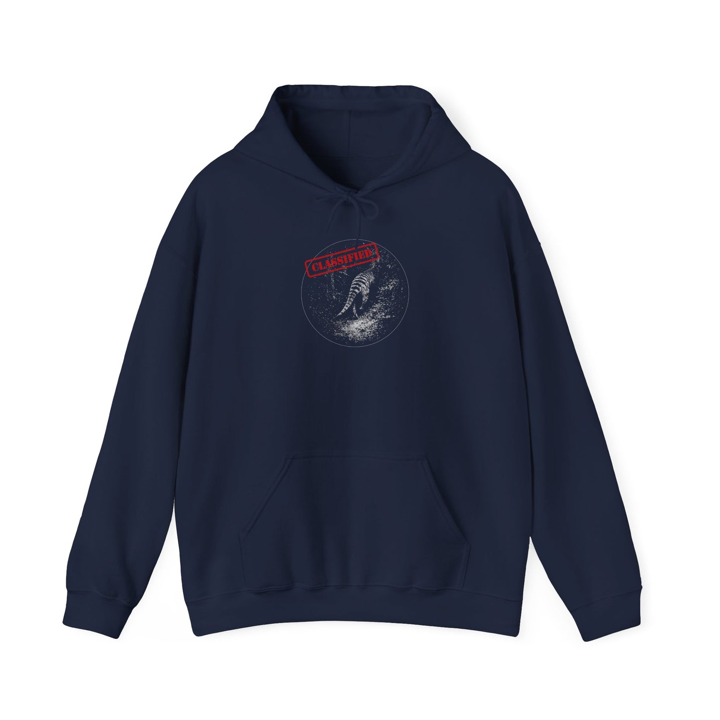 Thylacine Hoodie, Classified Tasmanian Tiger Hoodie, Cryptid Wildlife Hoodie, Grainy Sighting Hoodie, Extinct Animal Sweatshirt, Aussie Mystery Hoodie