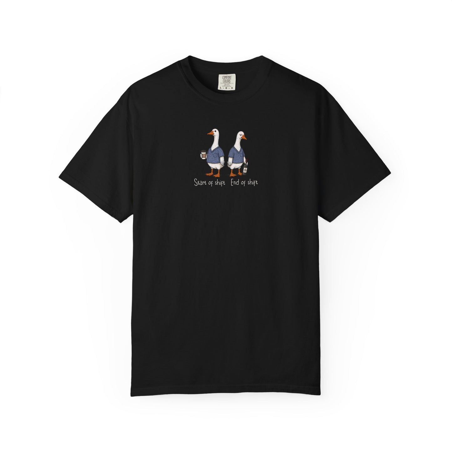 Funny Nurse Goose Shirt, Start of Shift End of Shift Tee, Nurse Humor Shirt, Comfort Colors Nurse T Shirt, Medical Humor Gift