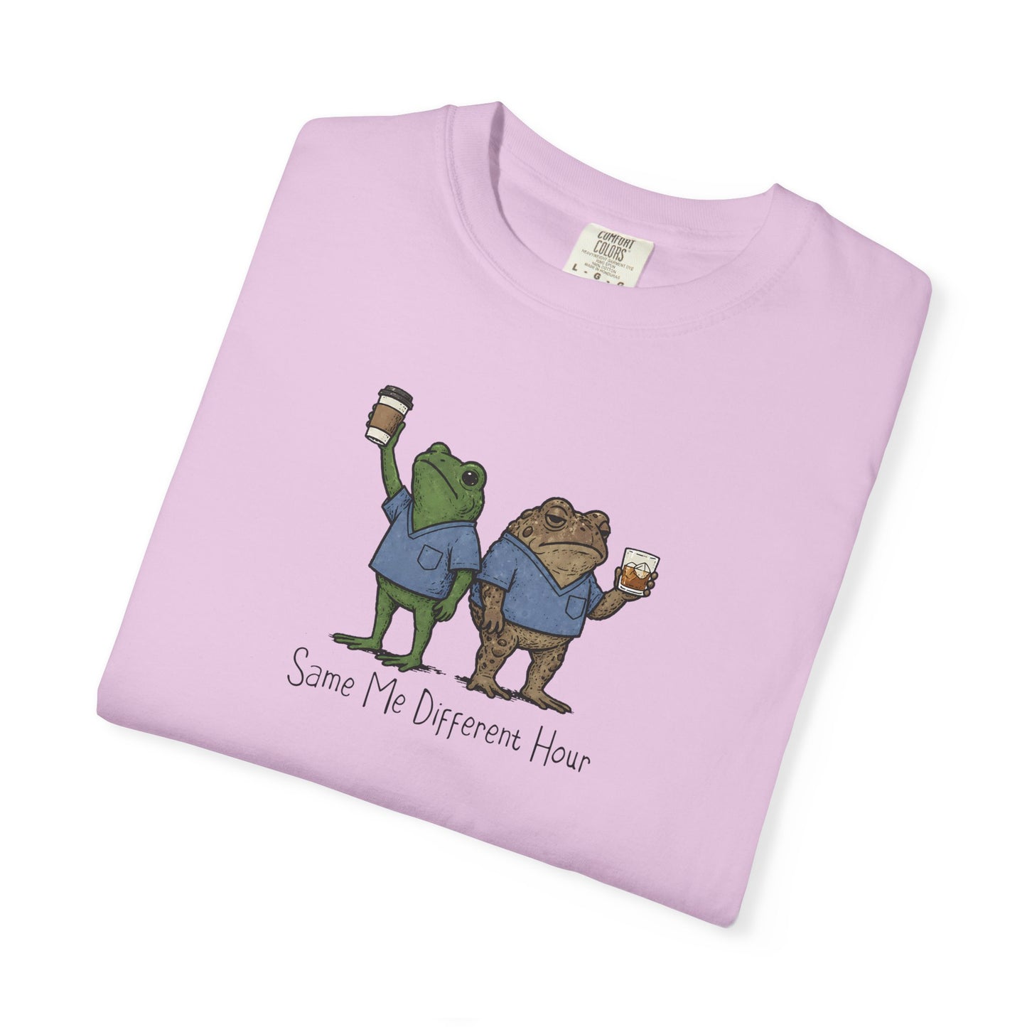 Night Shift Nurse Frog Shirt, Same Me Different Hour Tee, Funny Nurse Shirt, Frog Nurse T Shirt, Comfort Colors Medical Humor Tee