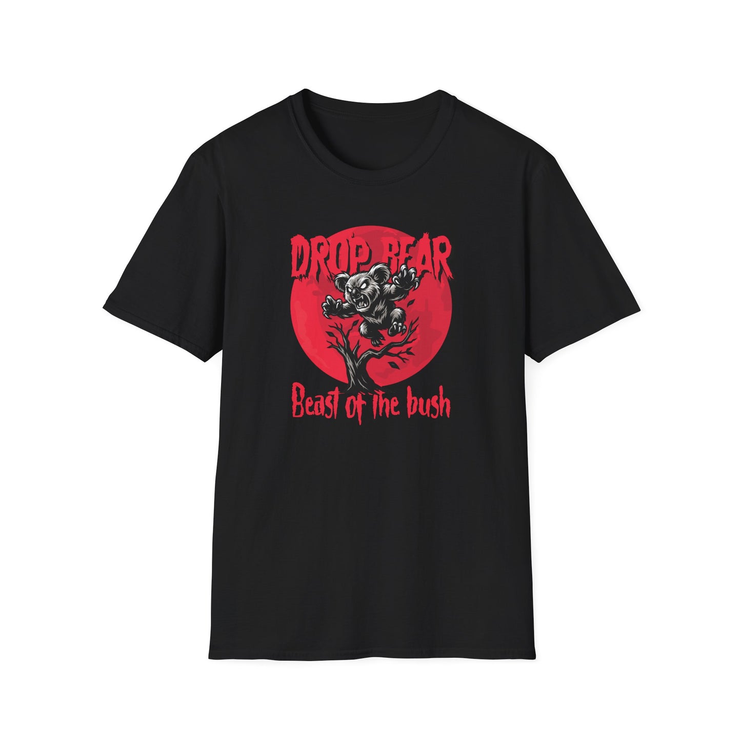Drop Bear T-Shirt, Australian Mythical Creature Shirt, Aussie Wildlife Tee, Beast Of The Bush Shirt, Koala Horror Graphic Tee
