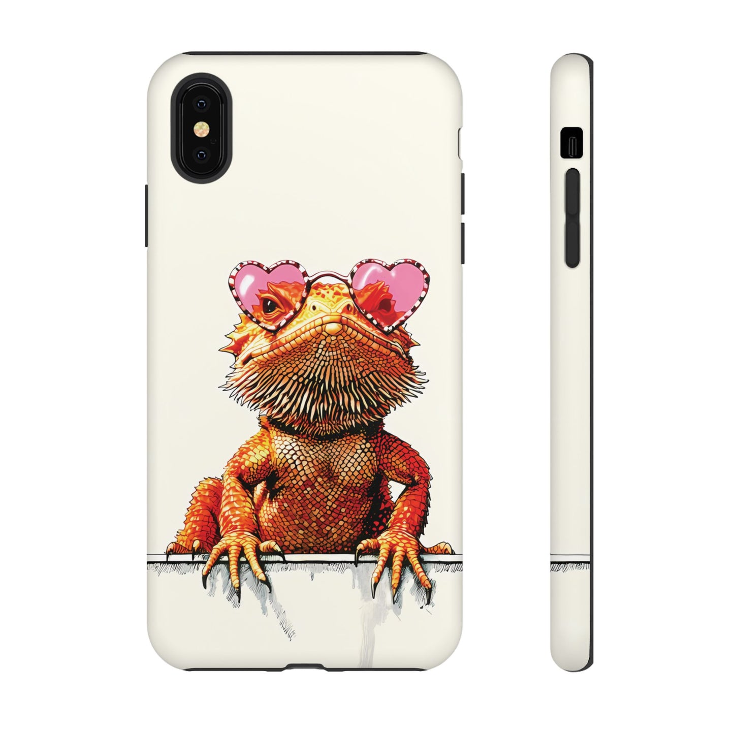 Valentines Day iPhone Case for Reptile Keepers | Bearded Dragon Lover Gift | Cute Herpetology Phone Case | Scaly Love Design