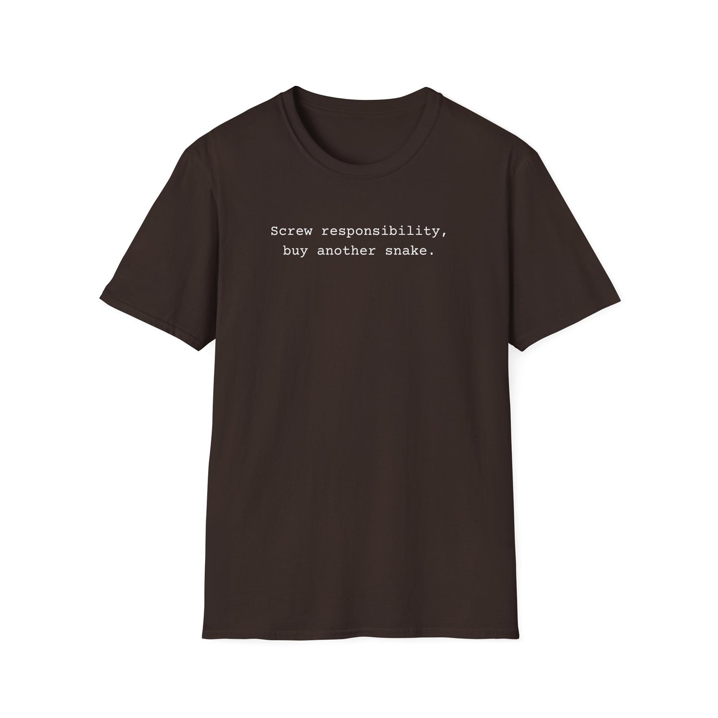 Screw Responsibility Buy Another Snake T-Shirt, Snake Lover Shirt, Reptile Keeper Tee, Herpetology Gift, Snake Mom Dad Shirt