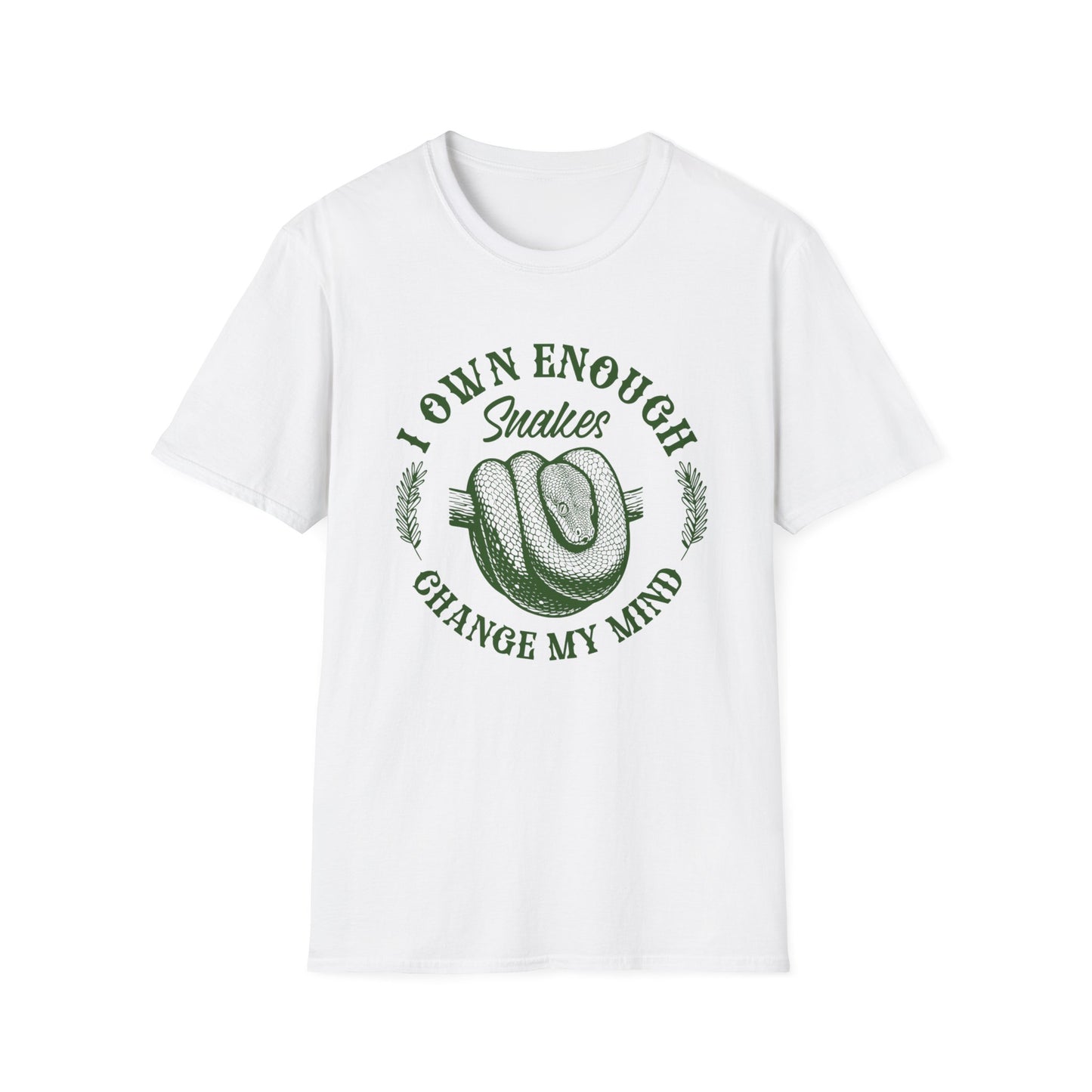 I Own Enough Snakes T-Shirt – Change My Mind Funny Reptile Keeper Tee