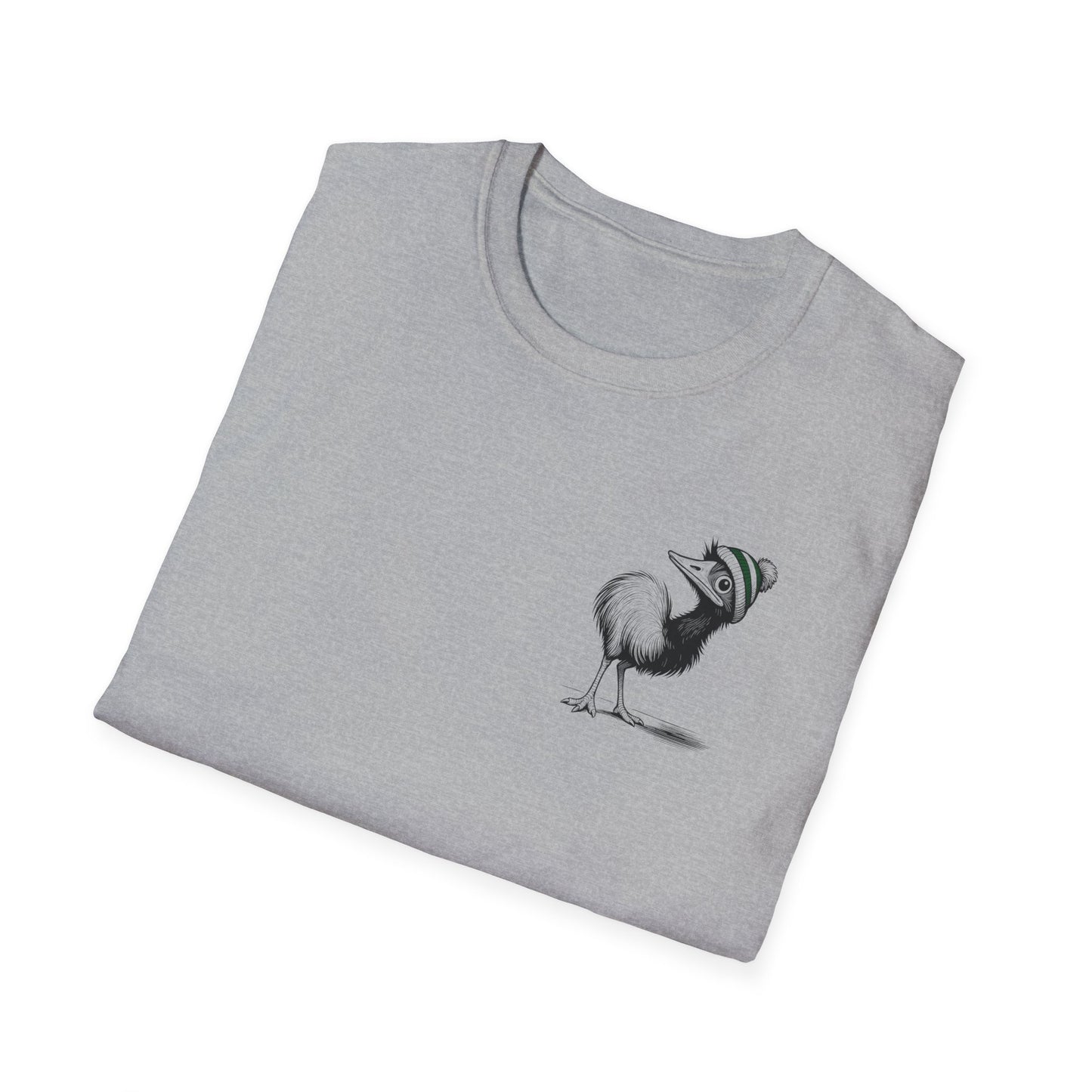 Whimsical Emu T-Shirt Cute Australian Bird Shirt, Funny Emu Beanie Tee, Quirky Animal Graphic, Aussie Wildlife Gift