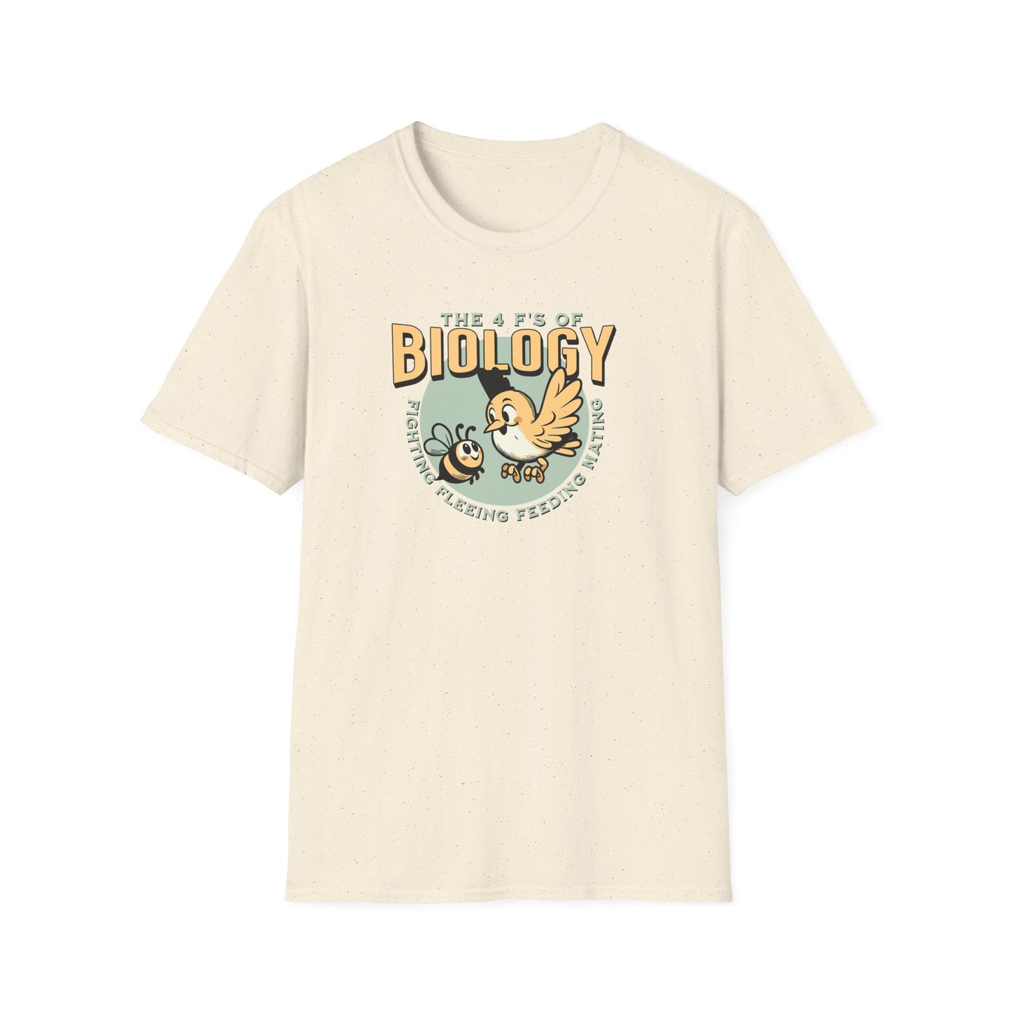 4 F’s Of Biology T-Shirt, Biology Teacher Shirt, Science Teacher Tee, Biology Student Gift, Nature Science Shirt, Bird And Bee Tee