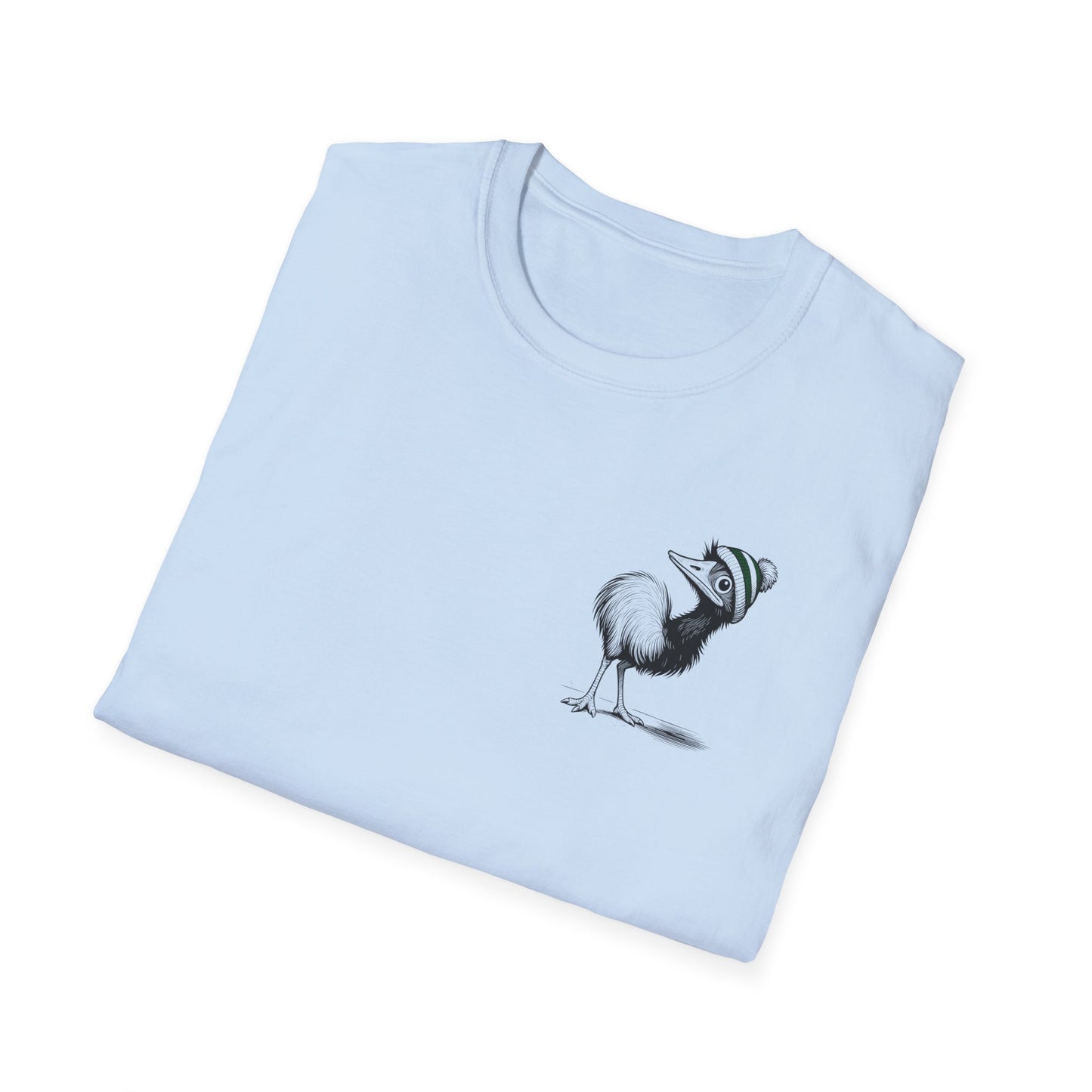 Whimsical Emu T-Shirt Cute Australian Bird Shirt, Funny Emu Beanie Tee, Quirky Animal Graphic, Aussie Wildlife Gift