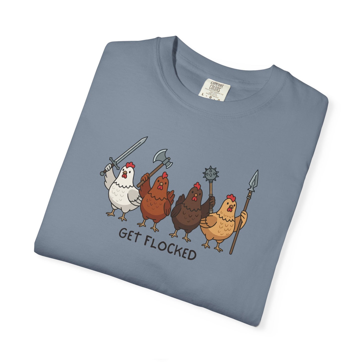 Get Flocked Chicken Shirt, Funny Chicken T Shirt, Comfort Colors Chicken Tee, Backyard Chicken Shirt, Farm Animal Tee, Chicken Lover Gift