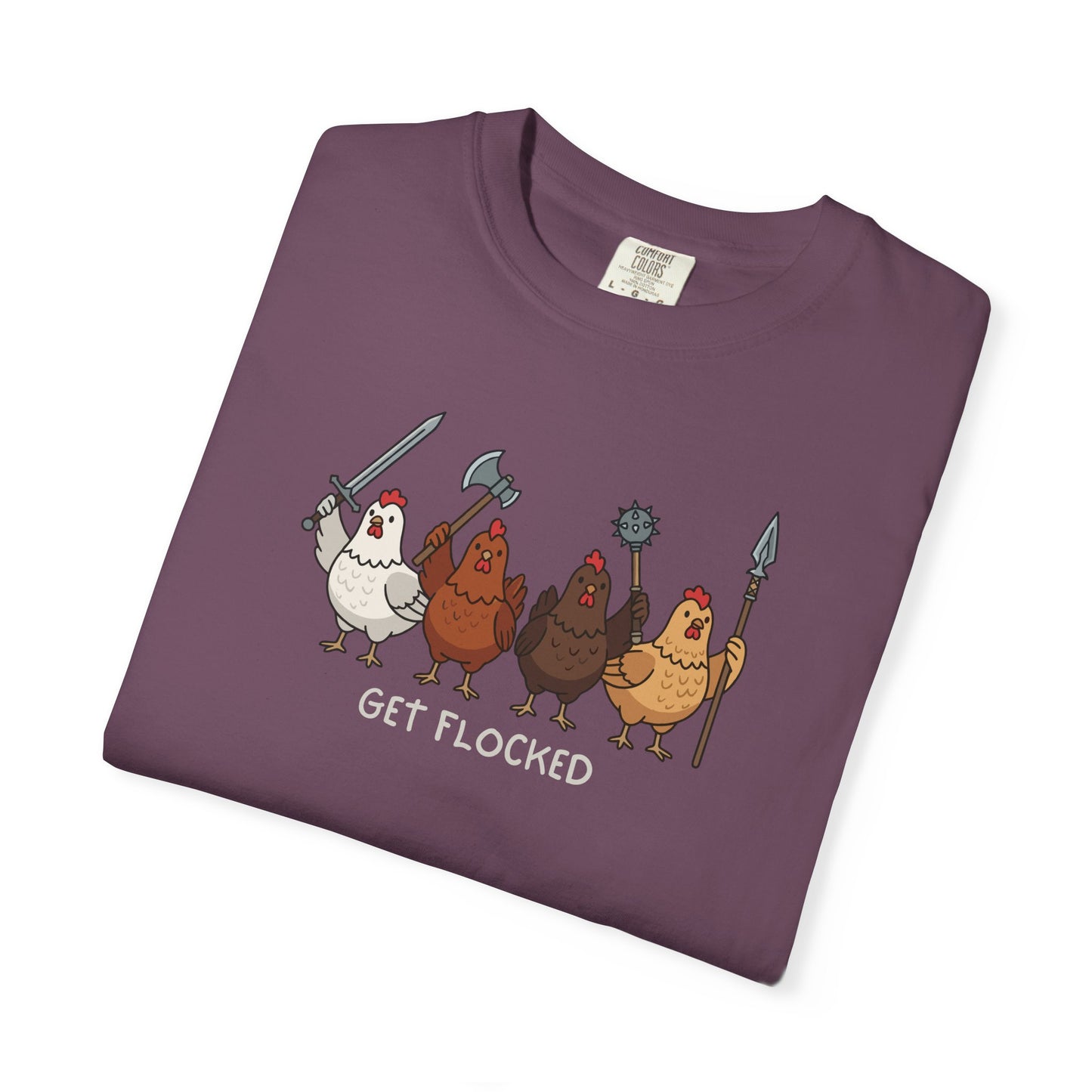 Get Flocked Chicken Shirt, Funny Chicken T Shirt, Comfort Colors Chicken Tee, Backyard Chicken Shirt, Farm Animal Tee, Chicken Lover Gift