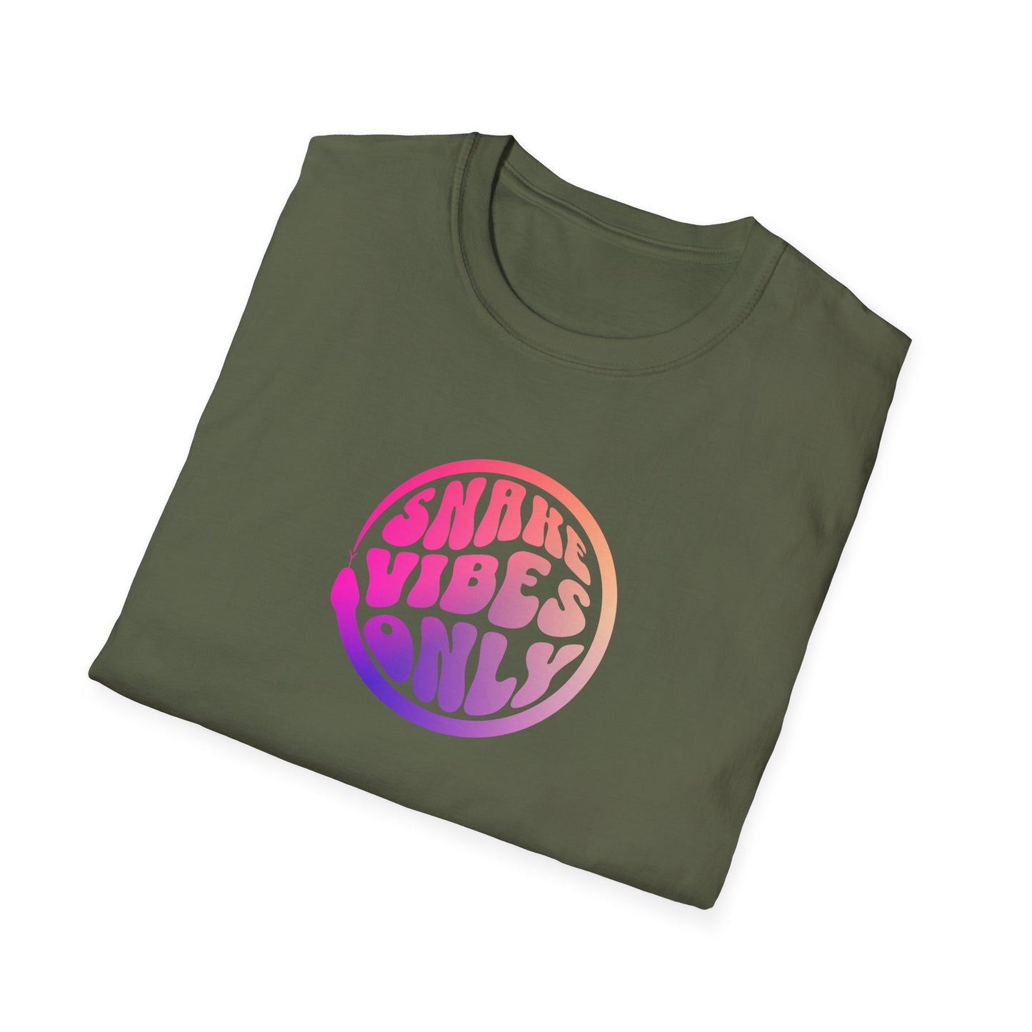 Snake Vibes Only T-Shirt, Snake Lover Shirt, Reptile Graphic Tee, Herpetology Shirt, Serpent Lover Gift, Retro Animal Tee