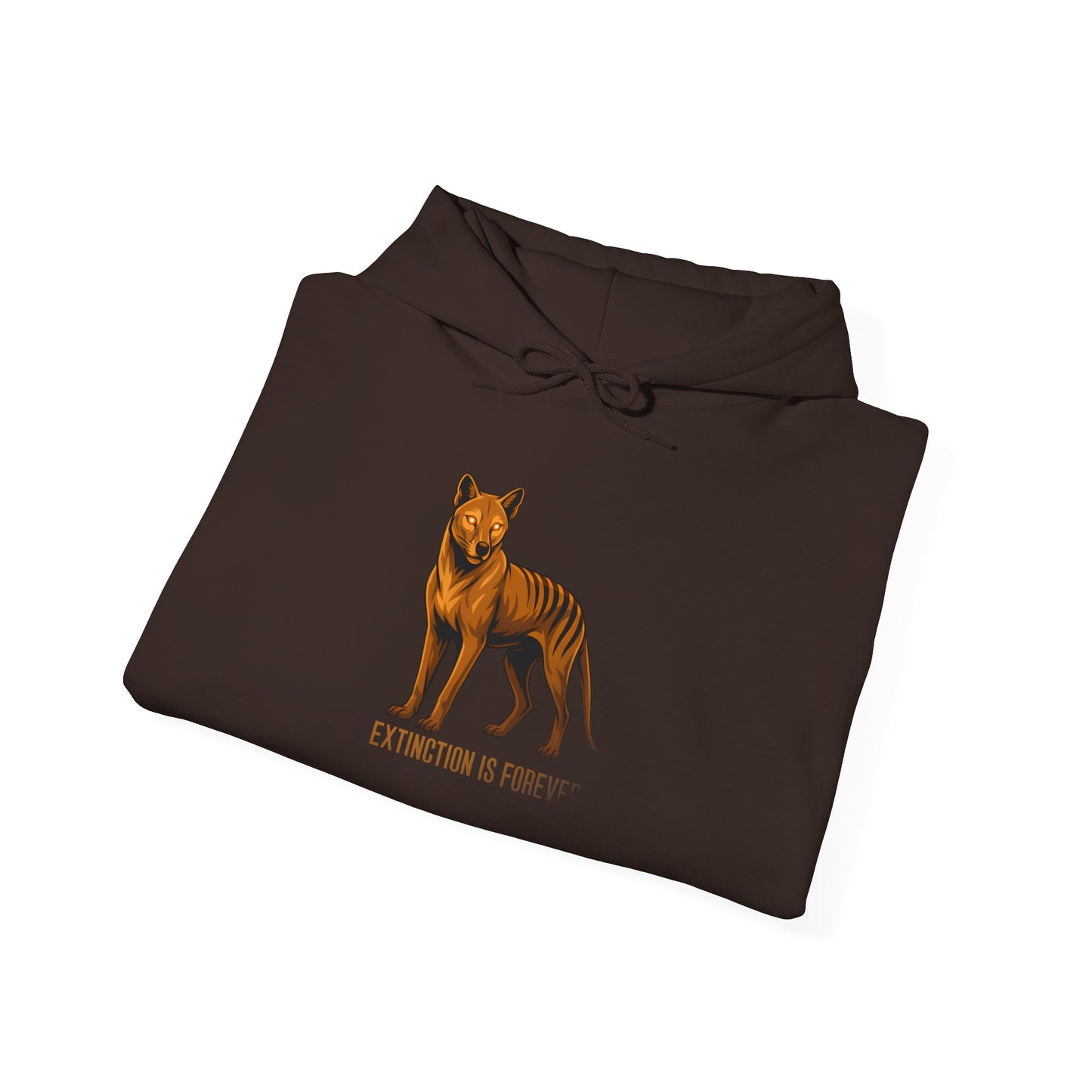 Thylacine Hoodie, Tasmanian Tiger Hoodie, Extinction Is Forever Hoodie, Australian Wildlife Hoodie, Cryptid Hoodie, Aussie Animal Sweatshirt, Conservation Hoodie