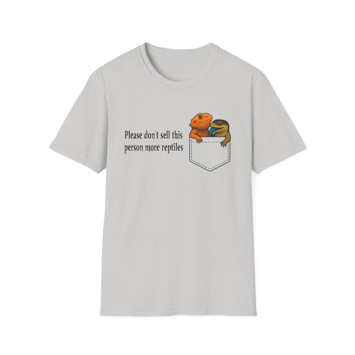 Reptile Addiction T-Shirt – “Do Not Sell This Person More Reptiles” Funny Herpetology Tee
