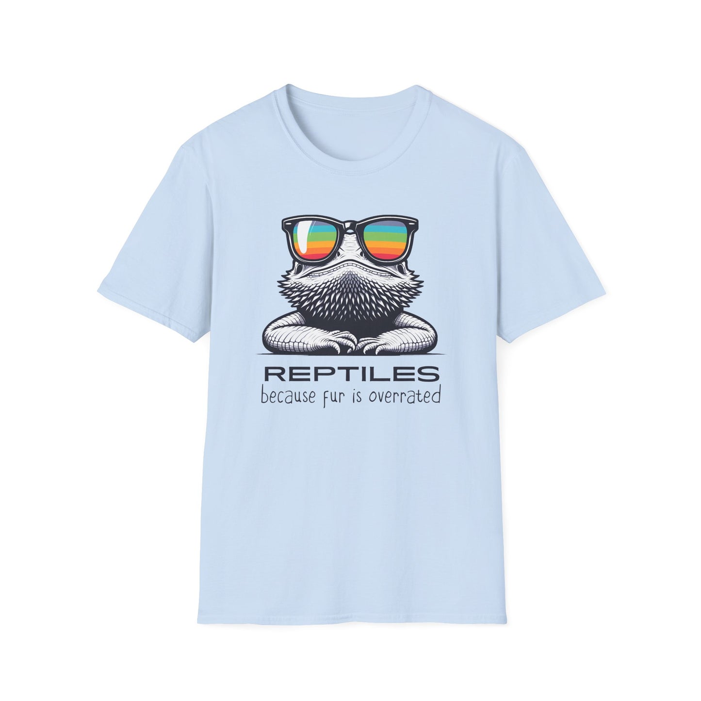 Reptile Lover T-Shirt, Bearded Dragon Shirt, Reptiles Because Fur Is Overrated Tee, Funny Lizard Shirt, Reptile Owner Gift