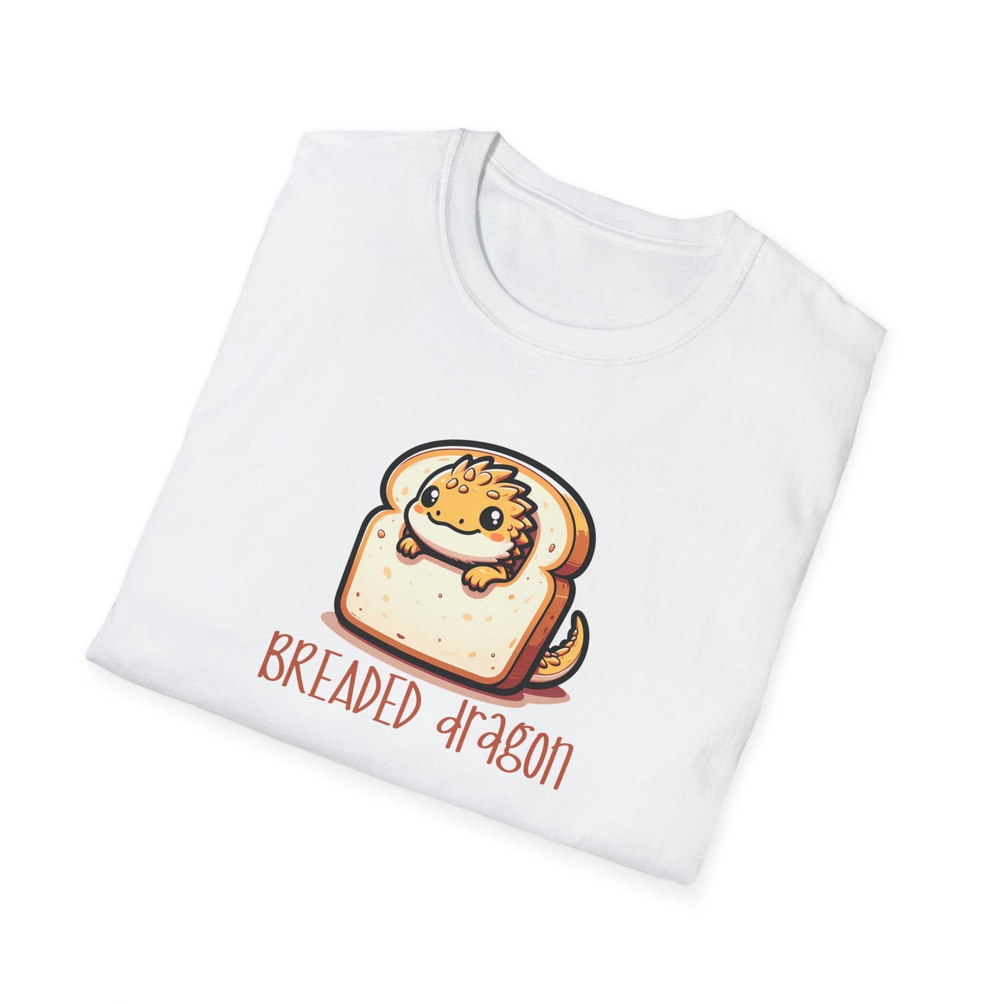 Breaded Dragon T-Shirt, Bearded Dragon Pun Shirt, Cute Reptile Lover Tee, Lizard Gift, Beardie Mom Dad Shirt, Food Pun Graphic Tee