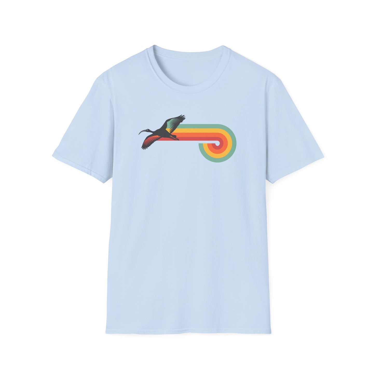 Retro Ibis T-Shirt, Bin Chicken Shirt, Funny Australian Bird Tee, Vintage Aussie Wildlife Shirt, White Ibis Graphic T-Shirt