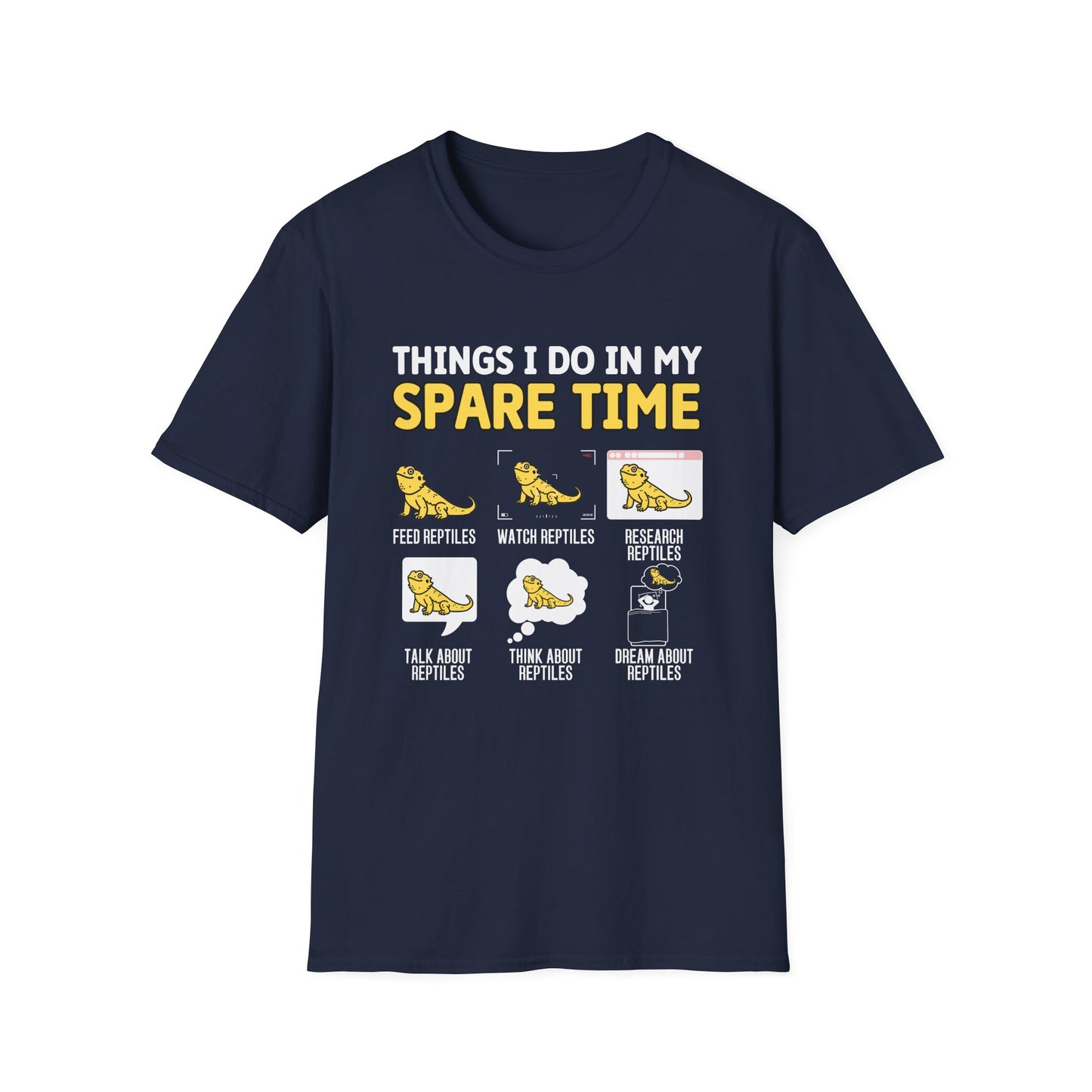 Reptile Keeper T-Shirt, Things I Do In My Spare Time Tee, Bearded Dragon Shirt, Reptile Lover Gift, Herper Shirt