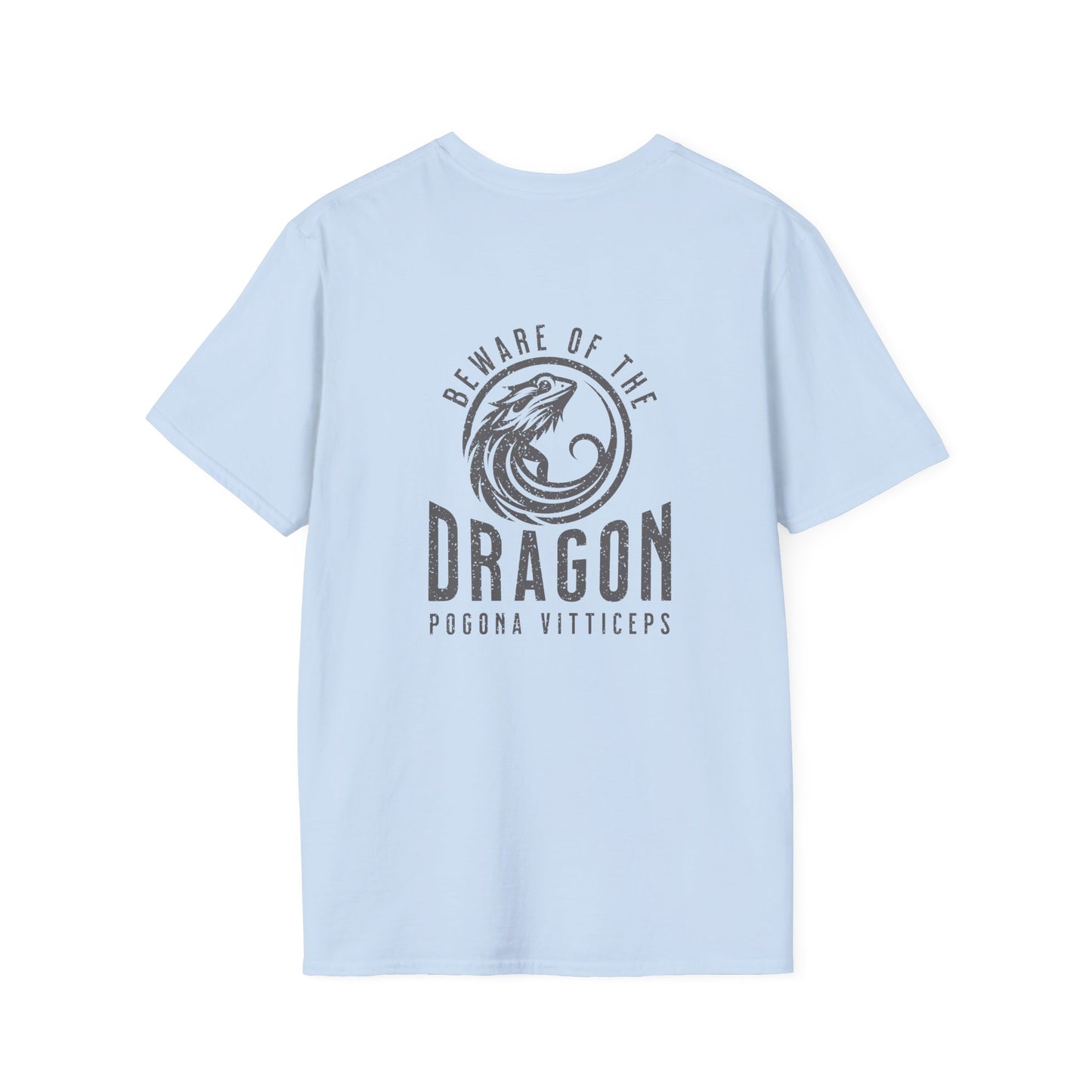 Beware Of The Dragon Front And Back T-Shirt, Bearded Dragon Shirt, Pogona Vitticeps Tee, Reptile Lover Gift, Lizard Dad Shirt