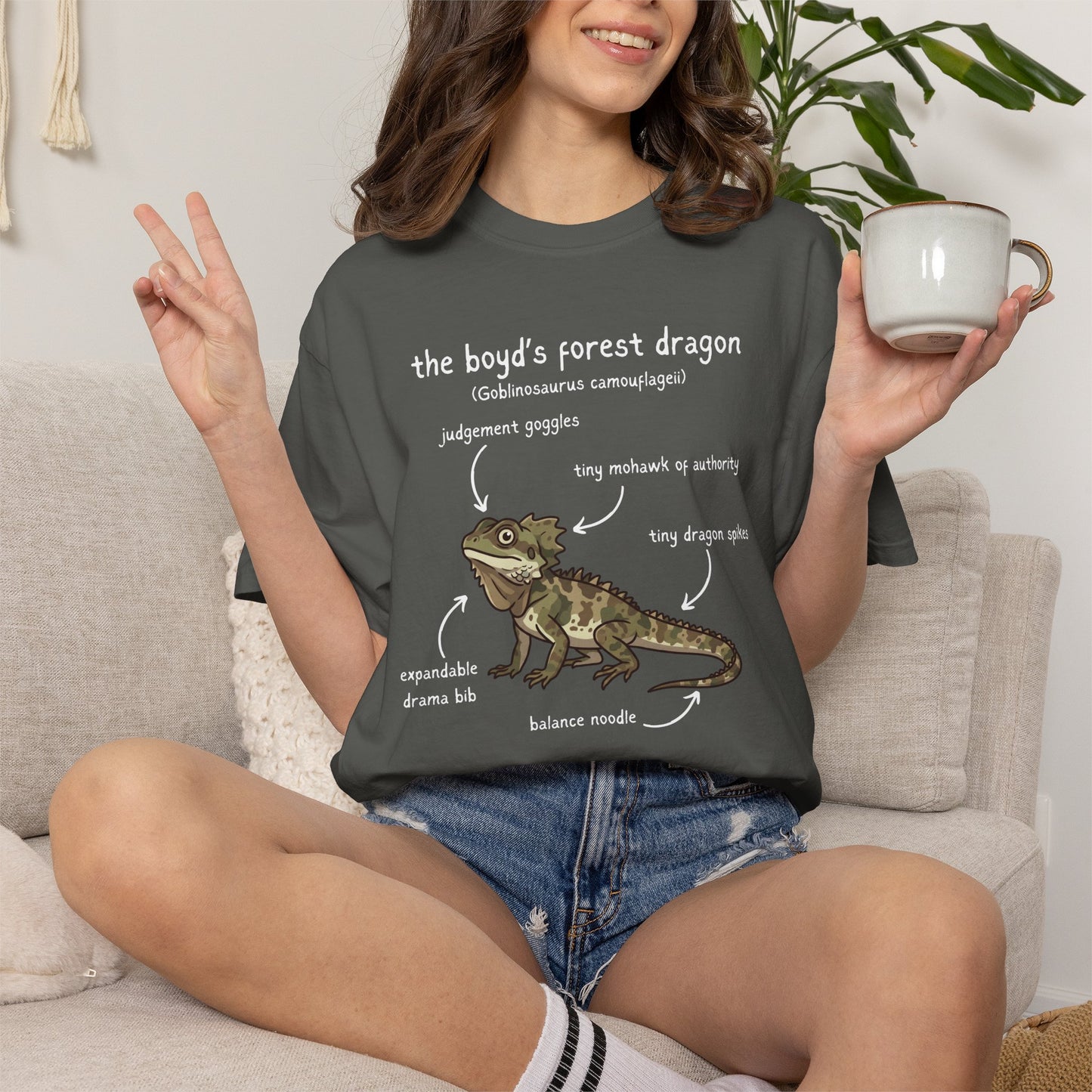 Anatomy of a Boyds Forest Dragon Shirt, Comfort Colors Reptile Tee, Funny Australian Lizard T Shirt, Herpetology Gift, Lizard Lover Tee