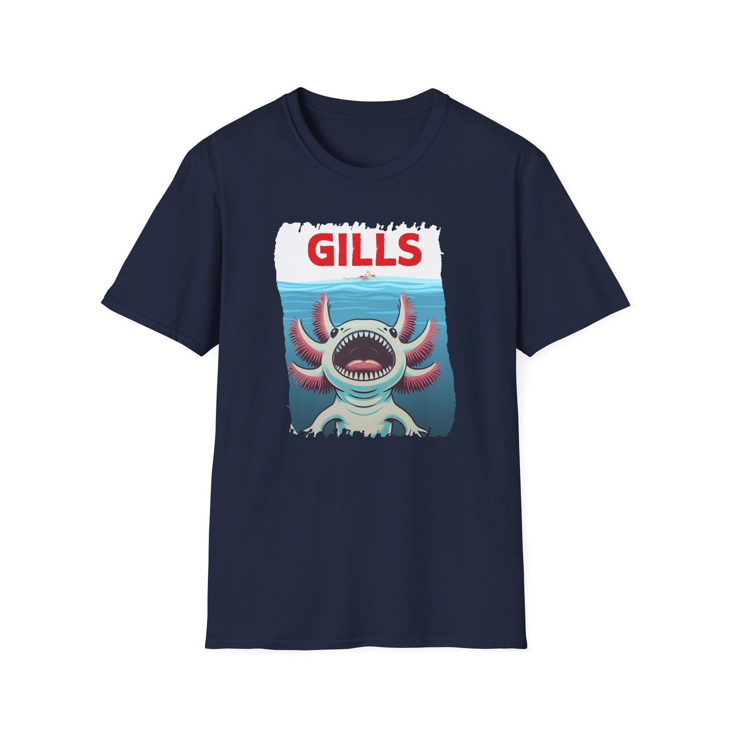 Axolotl Gills T-Shirt, Cute Axolotl Shirt, Amphibian Lover Tee, Aquarium Pet Gift, Kawaii Animal Shirt, Mexican Walking Fish Tee