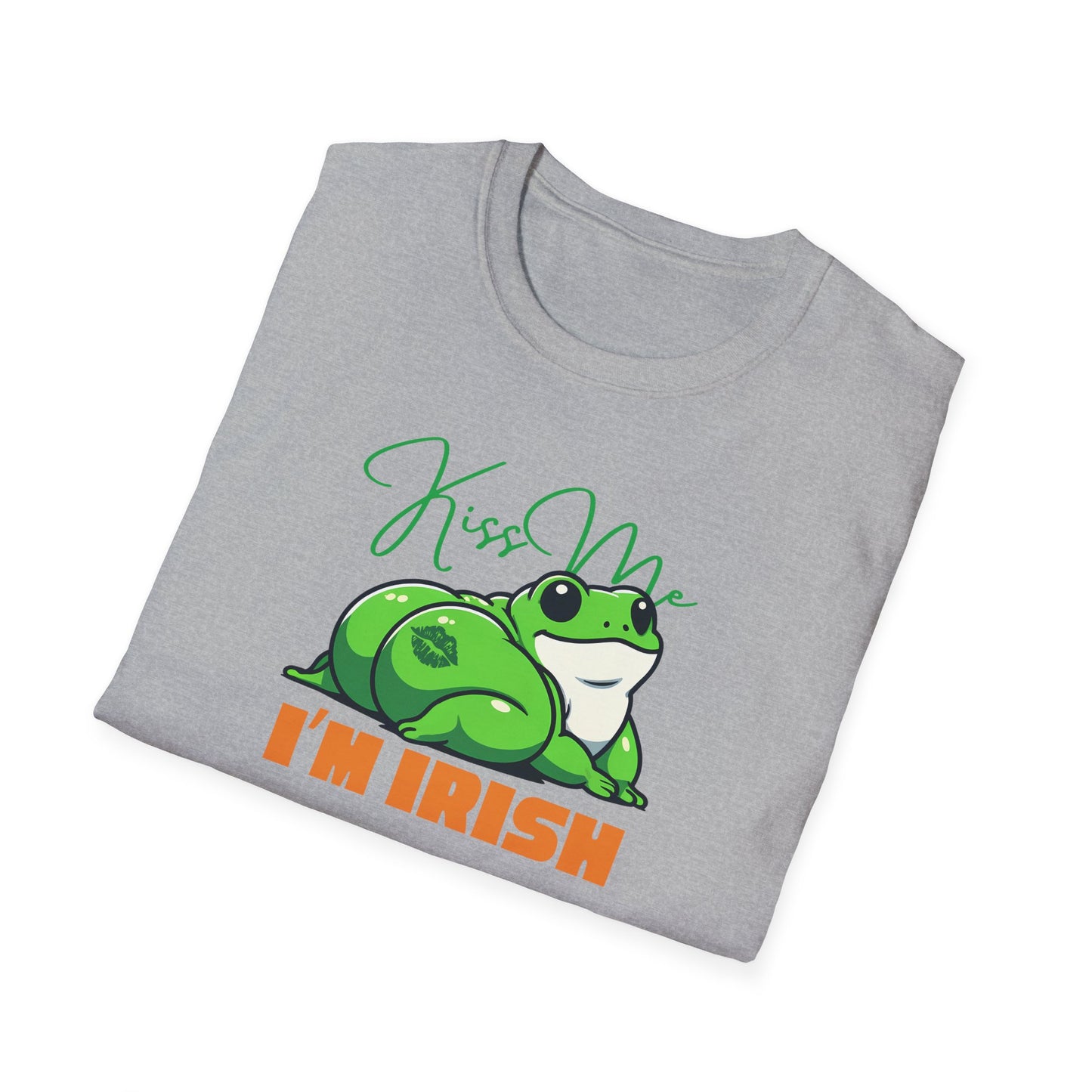 Frog St Patrick’s Day T-Shirt, Kiss Me I’m Irish Frog Shirt, Frog Lover Tee, Amphibian St Paddy’s Day Shirt, Irish Party Tee