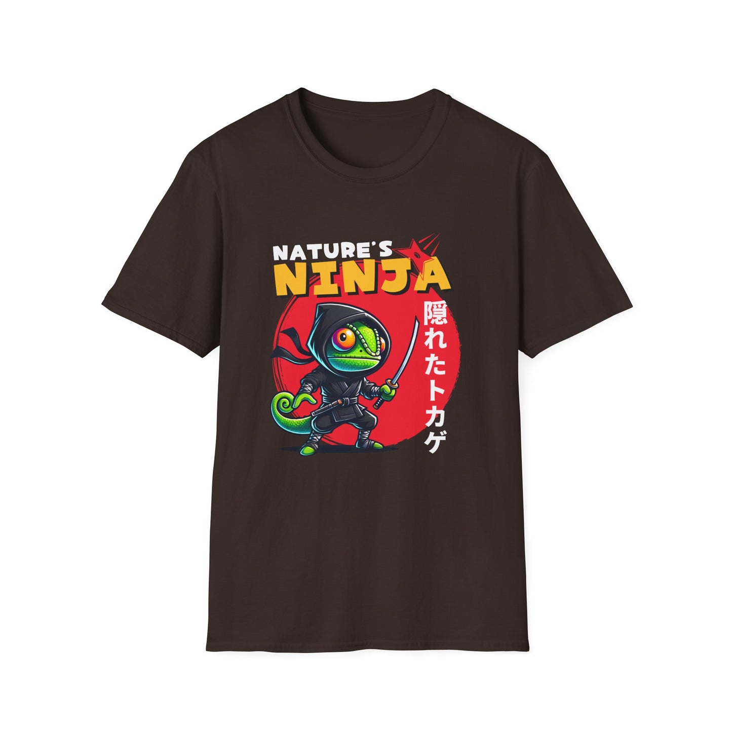Chameleon Ninja T-Shirt, Nature’s Ninja Shirt, Reptile Lover Tee, Chameleon Lover Gift, Lizard Graphic Shirt, Herpetology Tee