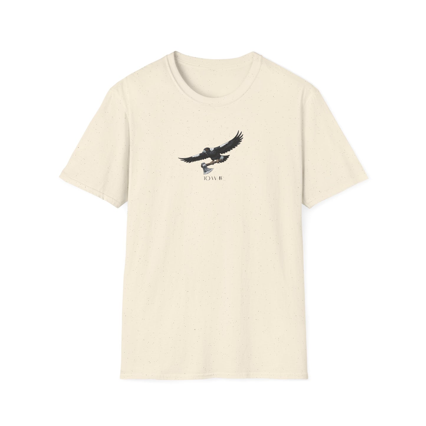 Magpie To War T-Shirt, Australian Magpie Shirt, Bird With Axe Tee, Wildlife Graphic Shirt, Bird Lover Gift, Aussie Bird Tee