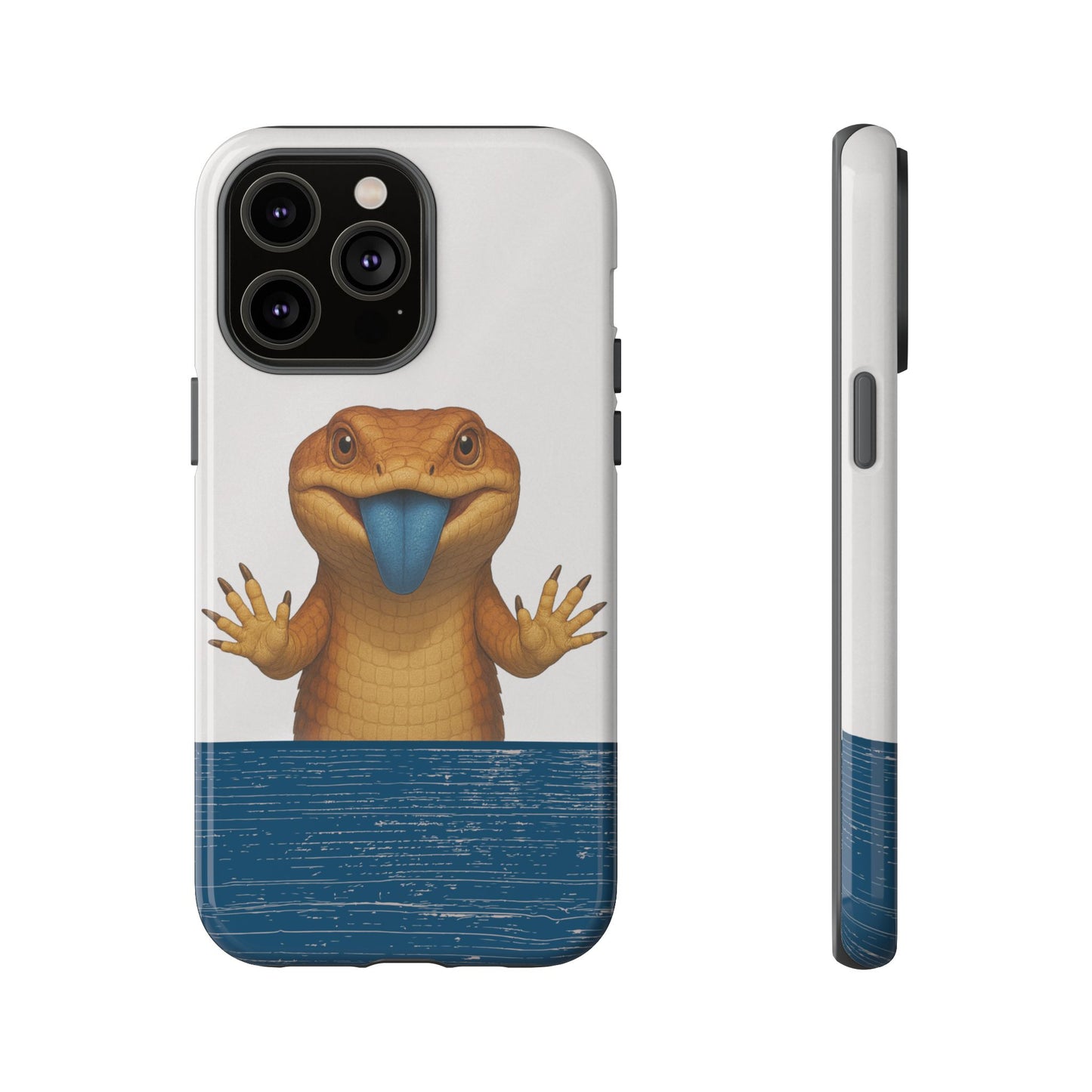 Blue-tongued Lizard iPhone Case – Glass Surfer Australian Wildlife Design