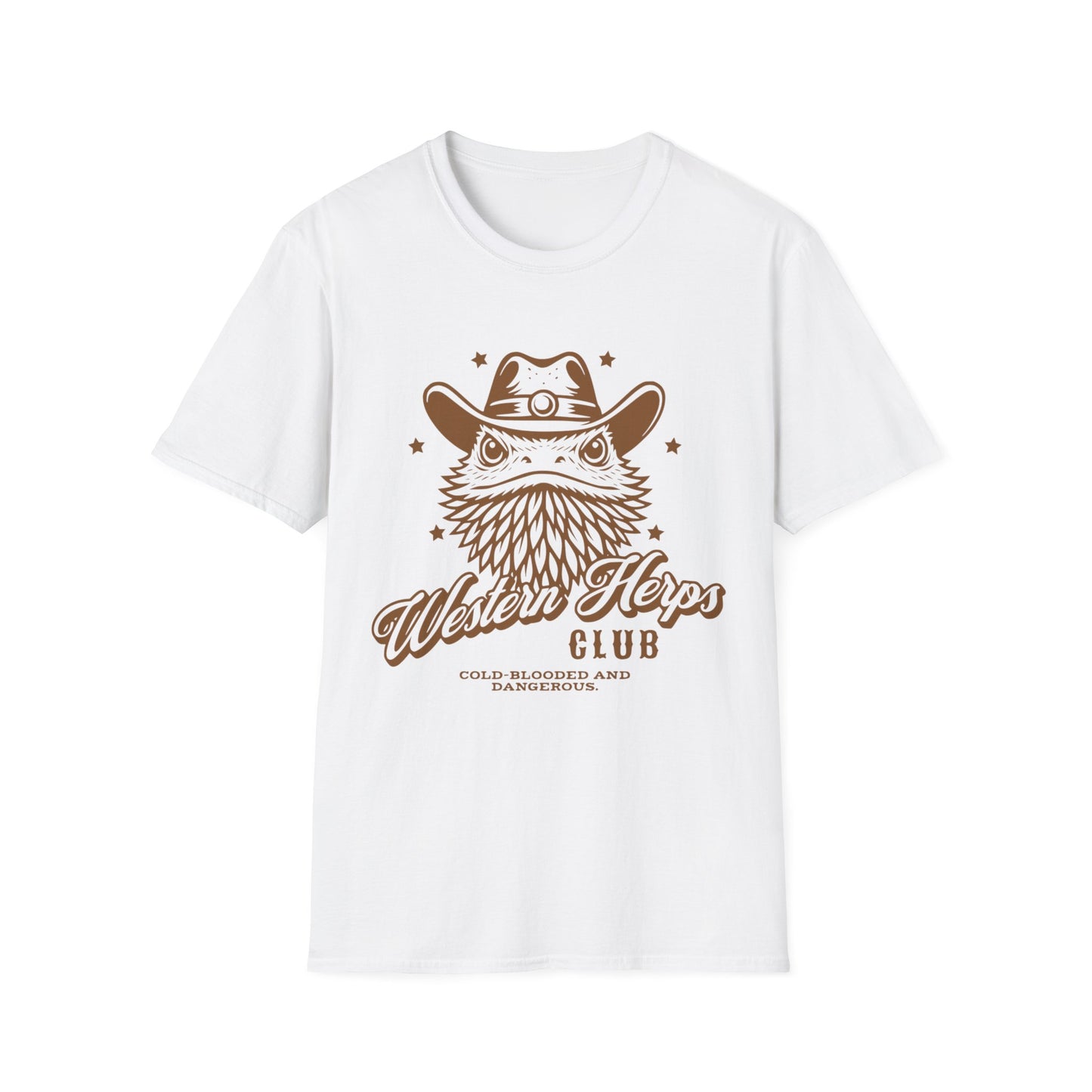Western Herps Club T-Shirt – Cowboy Bearded Dragon Reptile Keeper Tee