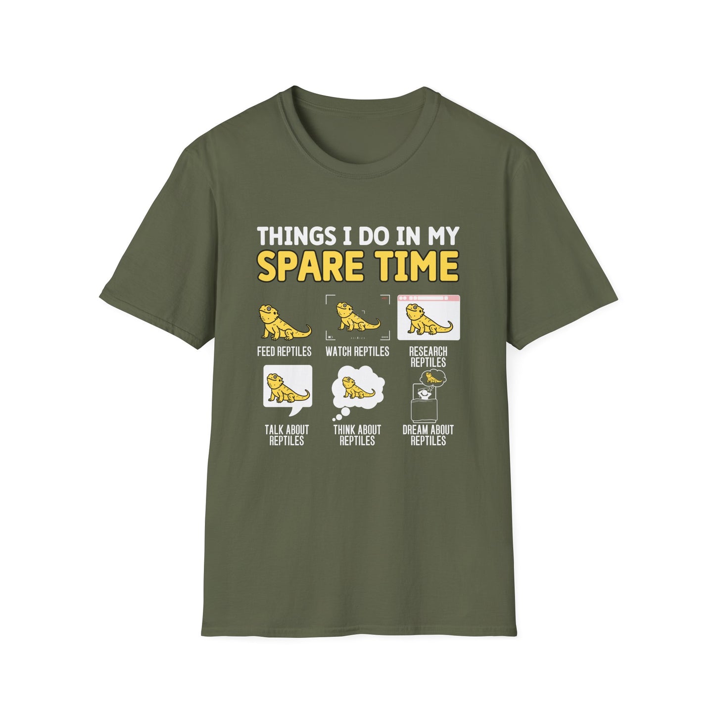 Reptile Keeper T-Shirt, Things I Do In My Spare Time Tee, Bearded Dragon Shirt, Reptile Lover Gift, Herper Shirt