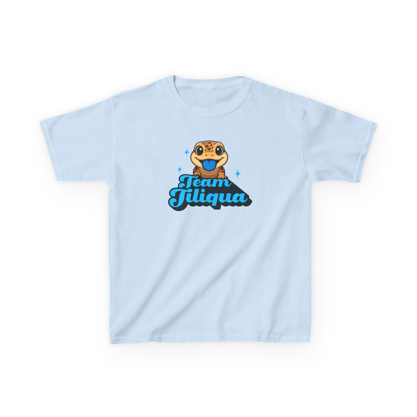 Team Tiliqua Kids T-Shirt – Cute Bluetongue Lizard & Shingleback Skink Reptile Tee