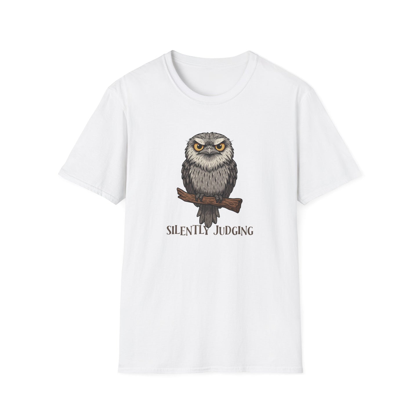 Tawny Frogmouth T-Shirt Silently Judging Shirt, Funny Owl Lover Tee, Australian Bird Shirt, Bird Nerd Gift, Frogmouth Tee