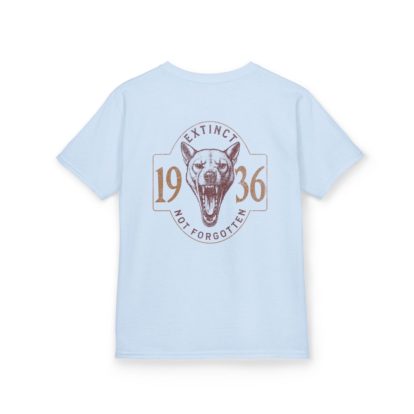 Kids Thylacine T-Shirt | Extinct Not Forgotten Tasmanian Tiger Tee