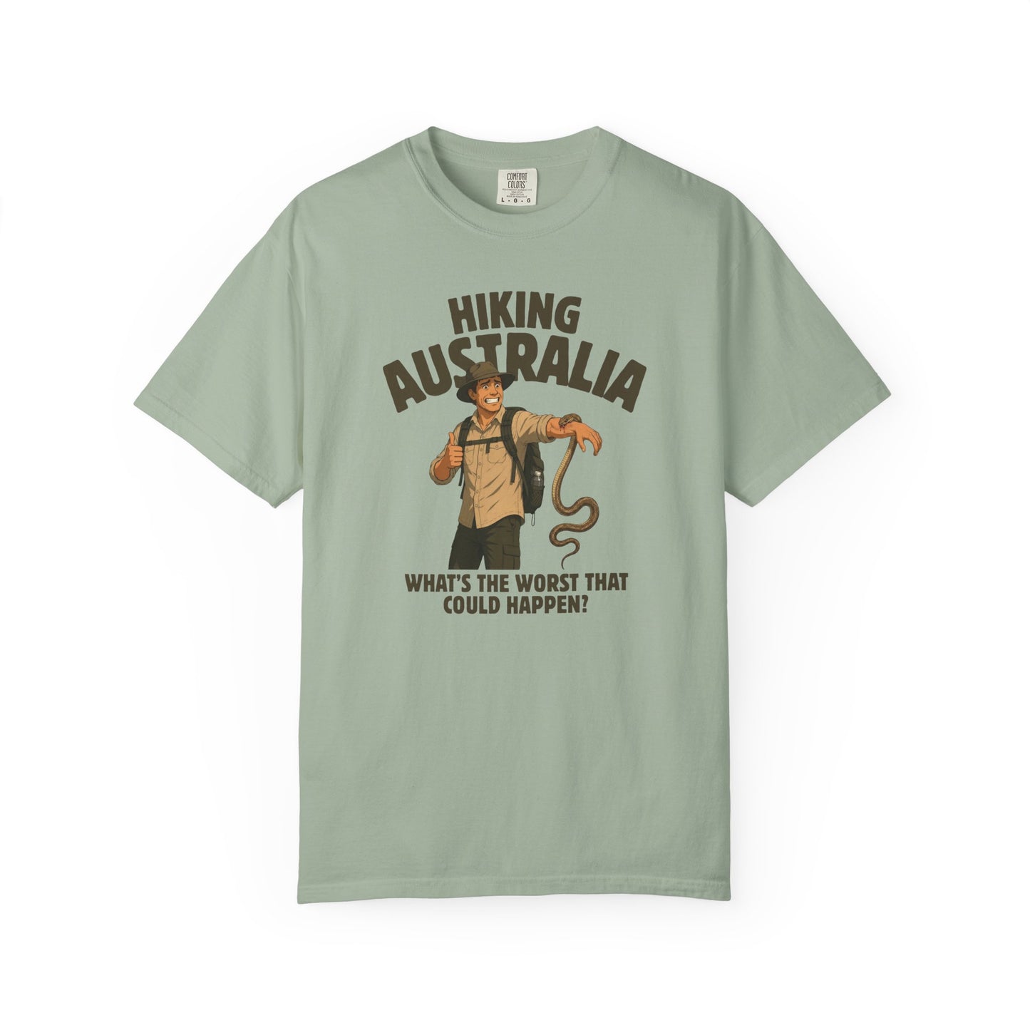 Hiking Australia Snake Shirt, Comfort Colors Hiking Tee, Funny Australian Wildlife Shirt, Snake Bite T Shirt, Aussie Outdoor Adventure Tee