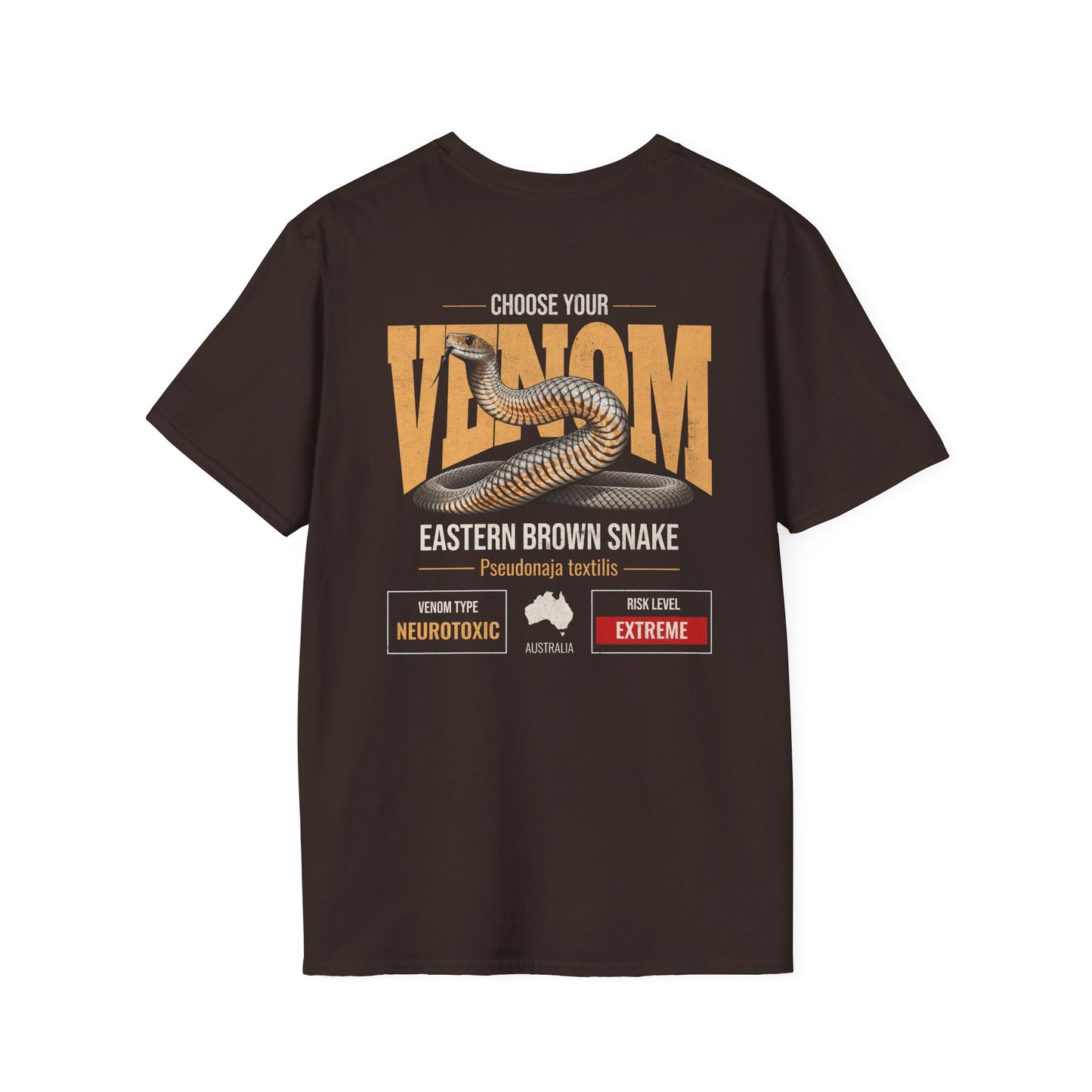 Eastern Brown Snake T-Shirt, Choose Your Venom Shirt, Australian Snake Shirt, Herpetology Shirt, Venomous Snake Tee, Aussie Wildlife Shirt