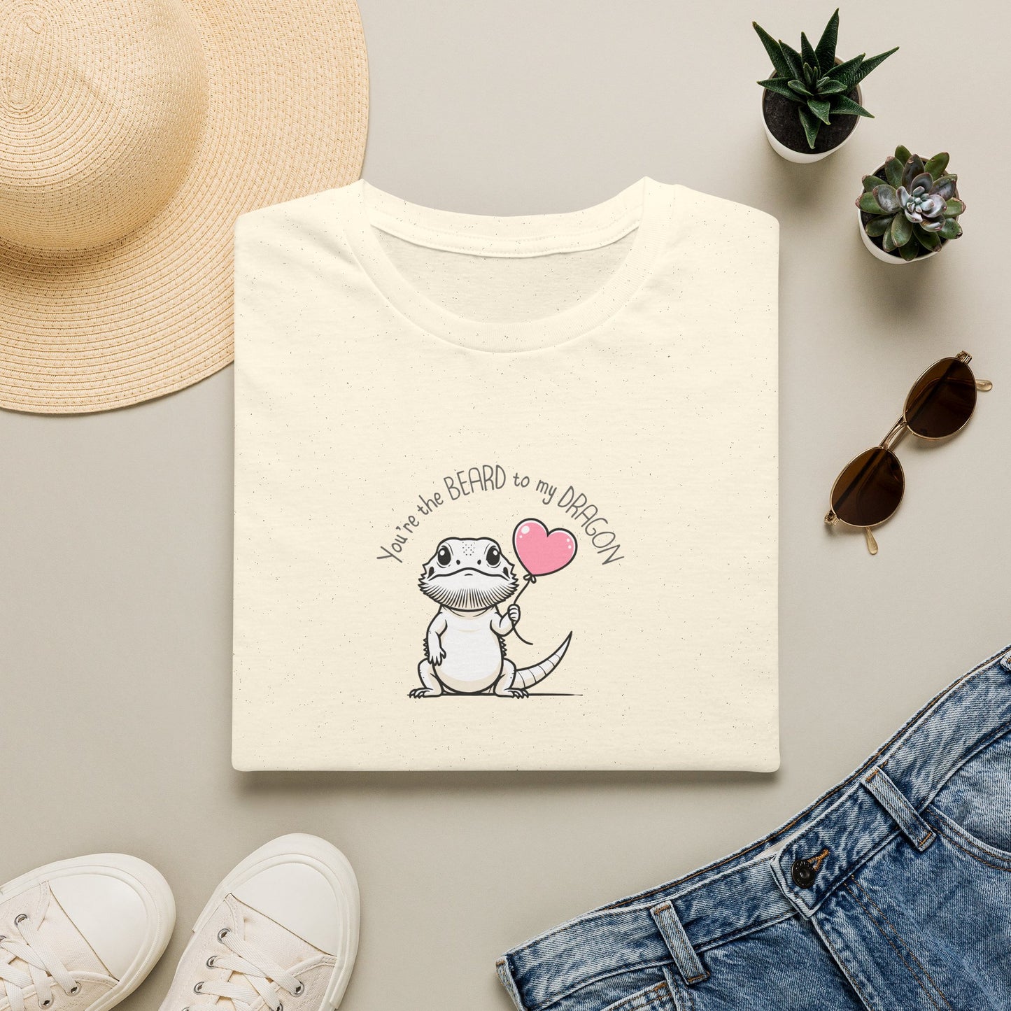 Bearded Dragon Valentine T-Shirt, You’re The Beard To My Dragon Tee, Reptile Lover Shirt, Cute Beardie Owner Gift