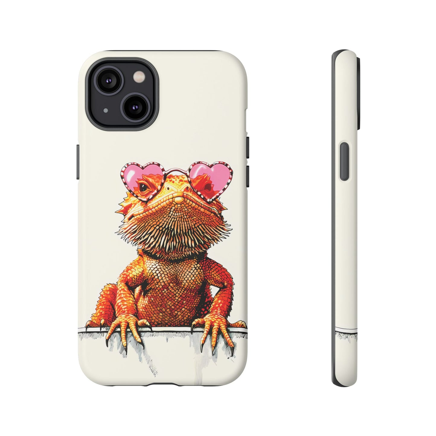 Valentines Day iPhone Case for Reptile Keepers | Bearded Dragon Lover Gift | Cute Herpetology Phone Case | Scaly Love Design