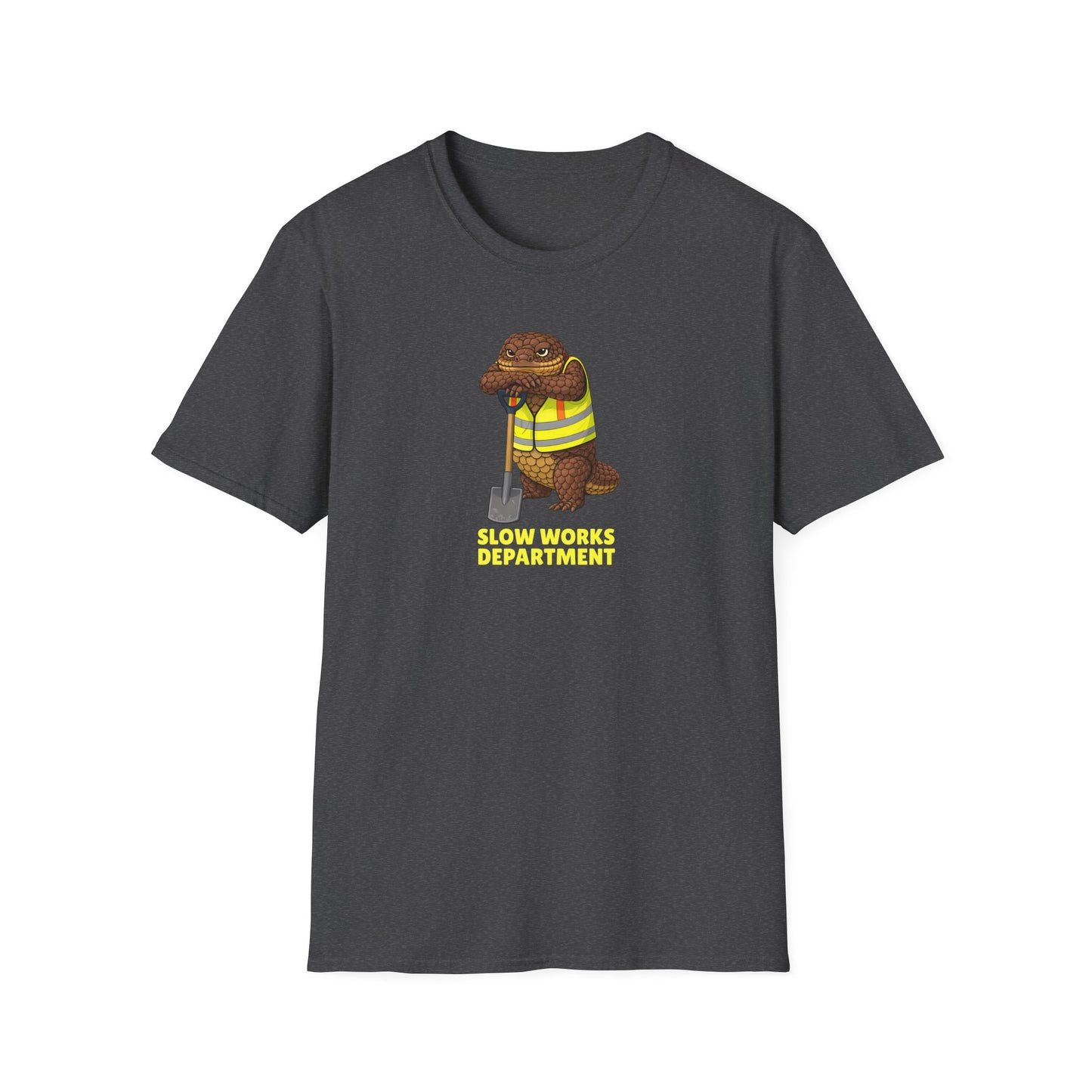 Shingleback T-Shirt, Slow Works Department Shirt, Australian Reptile Tee, Blue Tongue Lizard Gift, Wildlife Graphic Shirt, Lizard Lover Tee