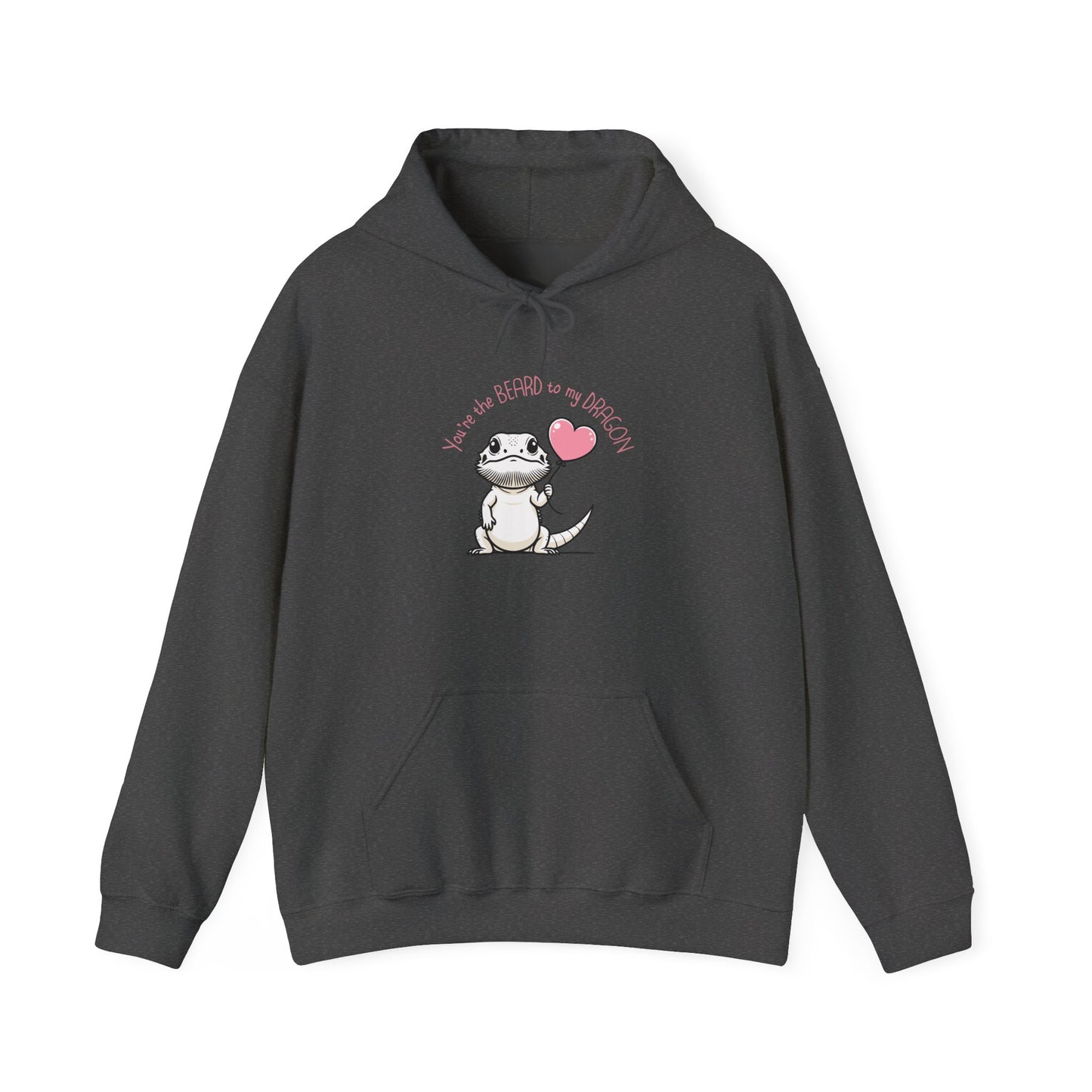 Bearded Dragon Valentine Hoodie, You’re the Beard to My Dragon Hoodie, Beardie Love Hoodie, Reptile Lover Gift, Cute Lizard Valentine Sweatshirt